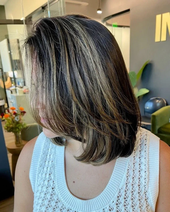 ✨ Fresh + Effortless ✨

This layered bob by Jacob is the perfect balance of movement and polish. The soft layers add volume and dimension while keeping the style easy to maintain &mdash; perfect for anyone wanting a modern update without losing versa