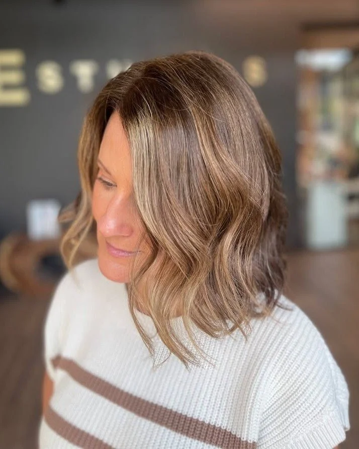 A little bit blonde, a little bit brunette, and a whole lot of gorgeous. ✨ 

Master Stylist Krista created this stunning bronde bob that blends rich dimension with effortless style. The perfect balance of light and depth, paired with a fresh bob cut,