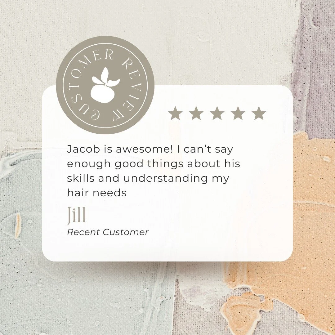 ⭐️⭐️⭐️⭐️⭐️ Another glowing review for Jacob! 

His attention to detail, professionalism, and skill leave clients feeling confident and refreshed every time. We love seeing the positive experiences our guests have in his chair. 

Book your appointment