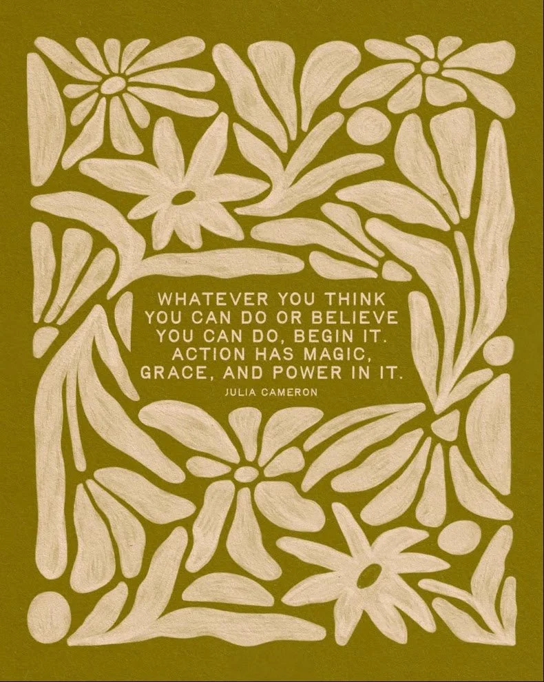 Monday Mindfulness 🍊🌿

"Whatever you think you can do or believe you can do, begin it. Action has magic, grace, and power in it." - Julia Cameron

Image by: @thesoulshineco 

 #ClementineandHoneyHair #mondaymindfulness #imagestudios #next