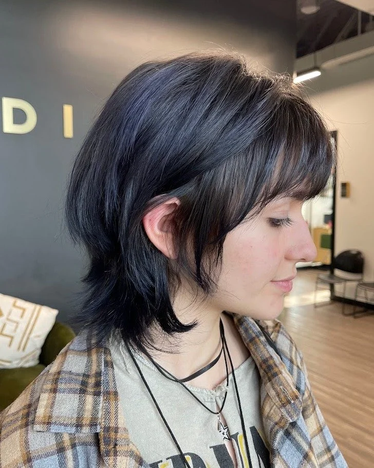 Textured, bold, and full of attitude. ⚡️ 

This wolf cut by Madison is serving effortless cool from every angle &mdash; soft movement, piecey layers, and just the right amount of edge.

Ready to switch up your look? Book with Madison today!
#clementi