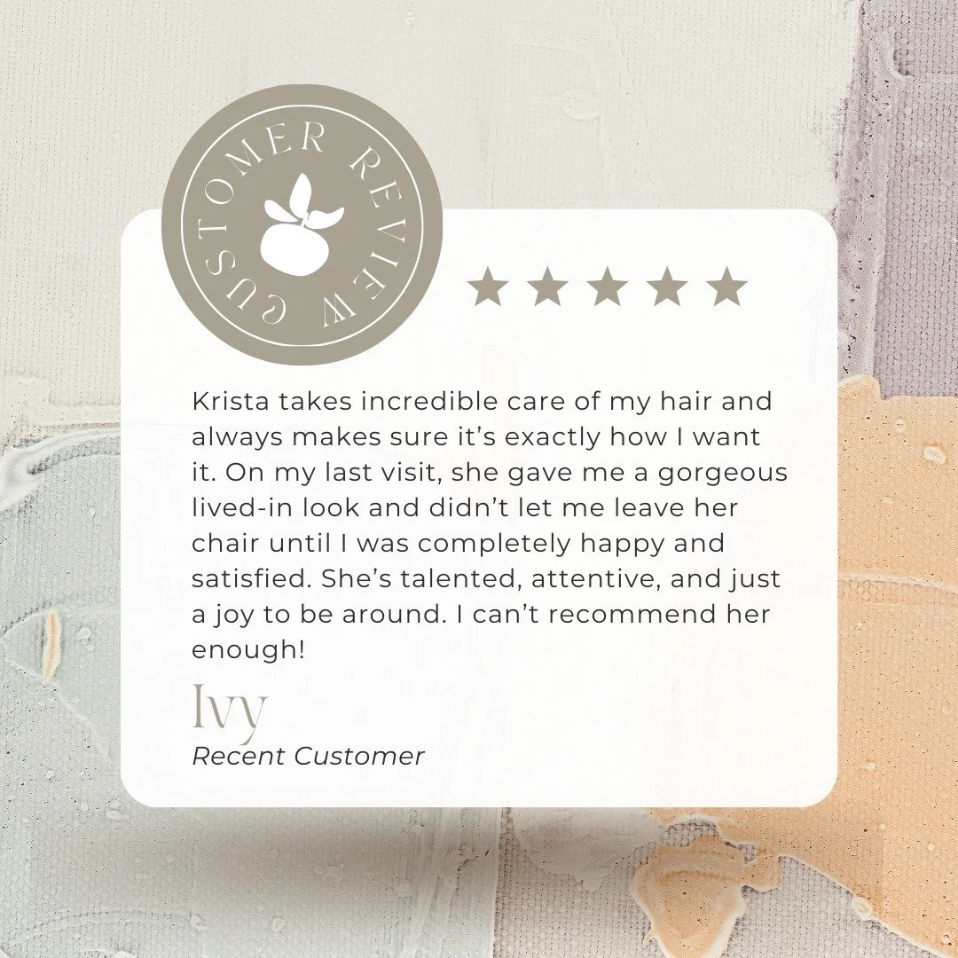 Reviews like these remind us why we love what we do ✨ 

Thank you for the kind words and support&mdash;every single review helps more than you know.

 #ClementineAndHoney #SummervilleSalon #HealthyHairCulture #imagestudios #nexton #BookNow