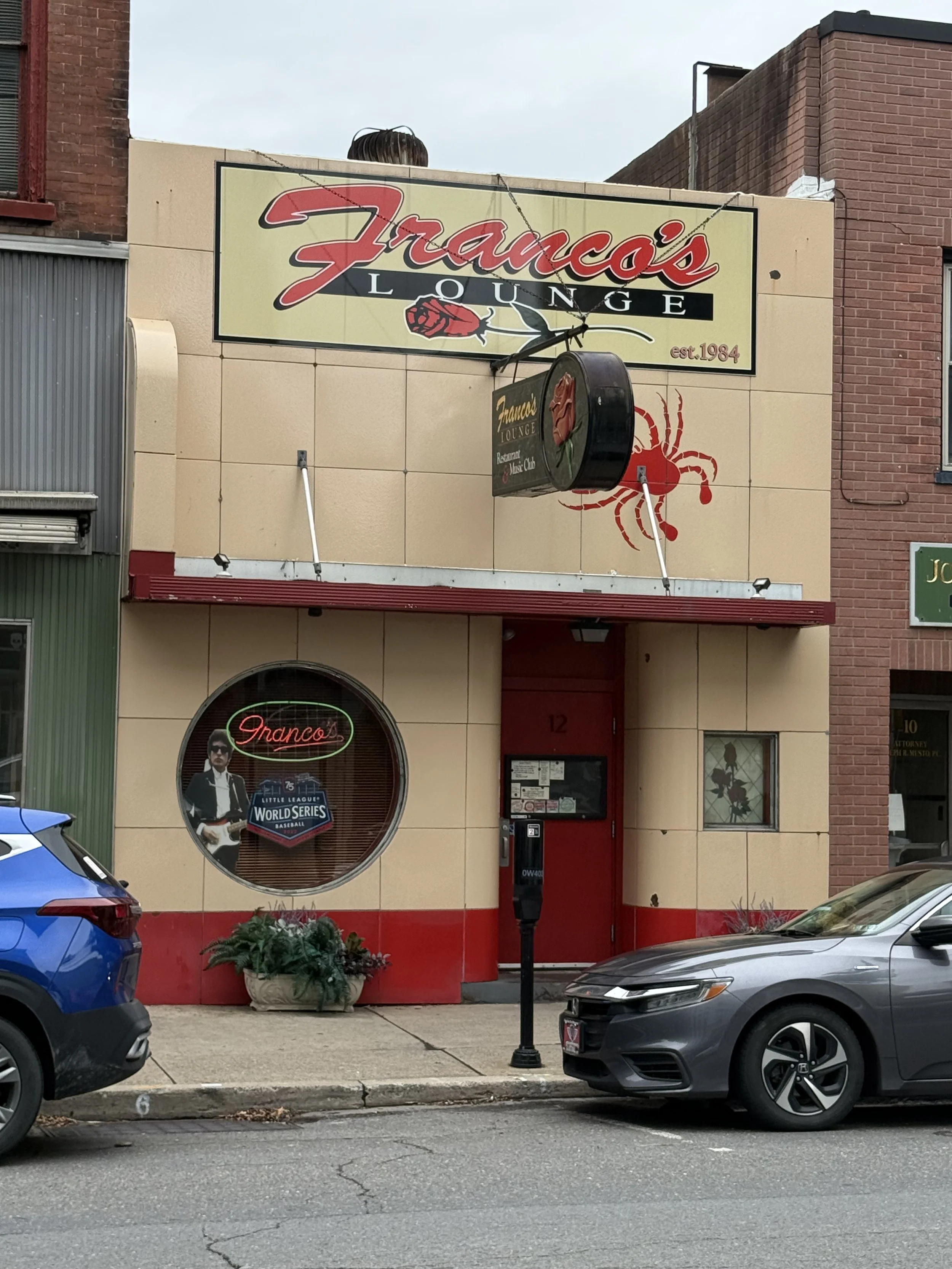 Franco’s Lounge, Wiliamsport, PA.