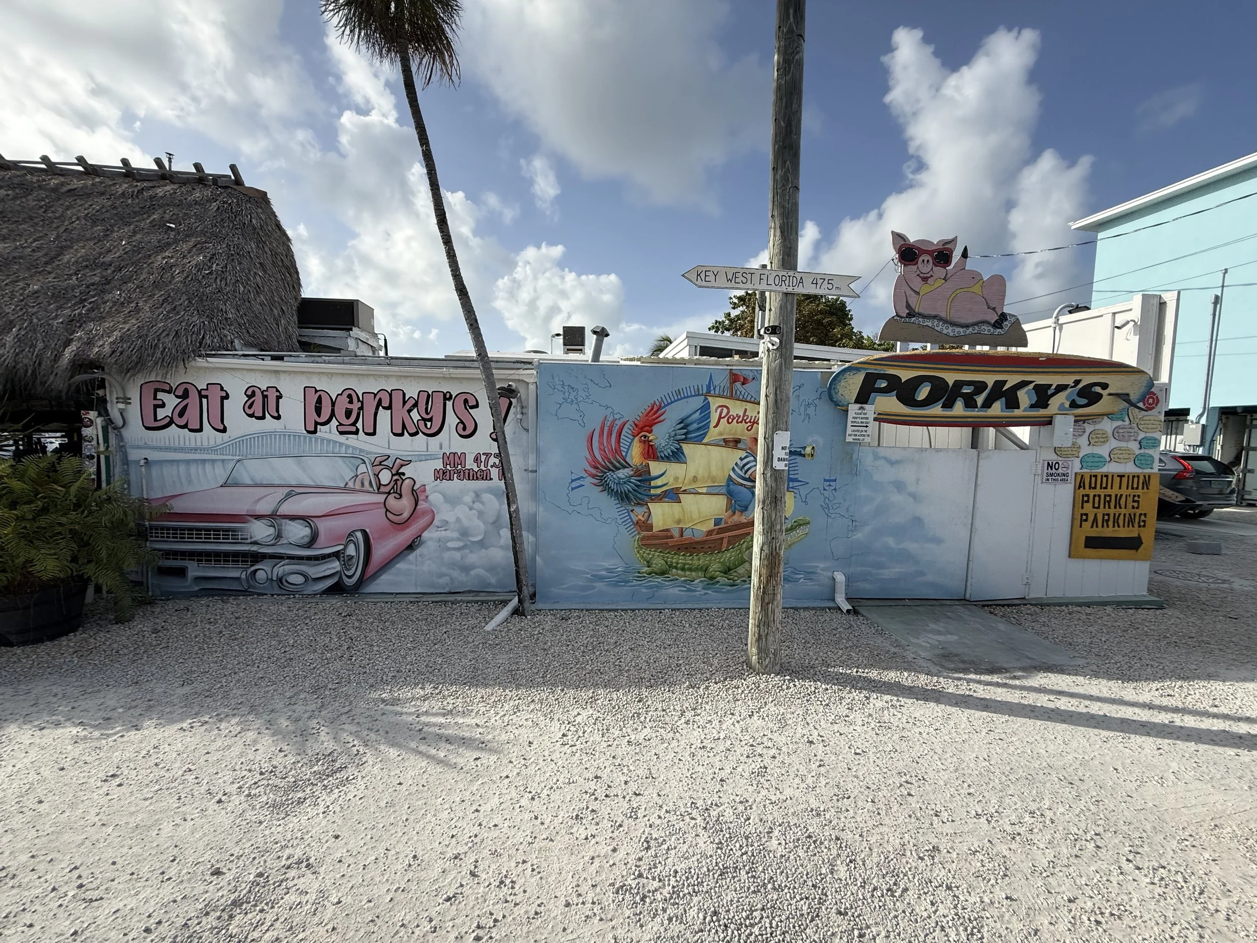 Porky’s Bayside Restaurant, Marathon, FL.