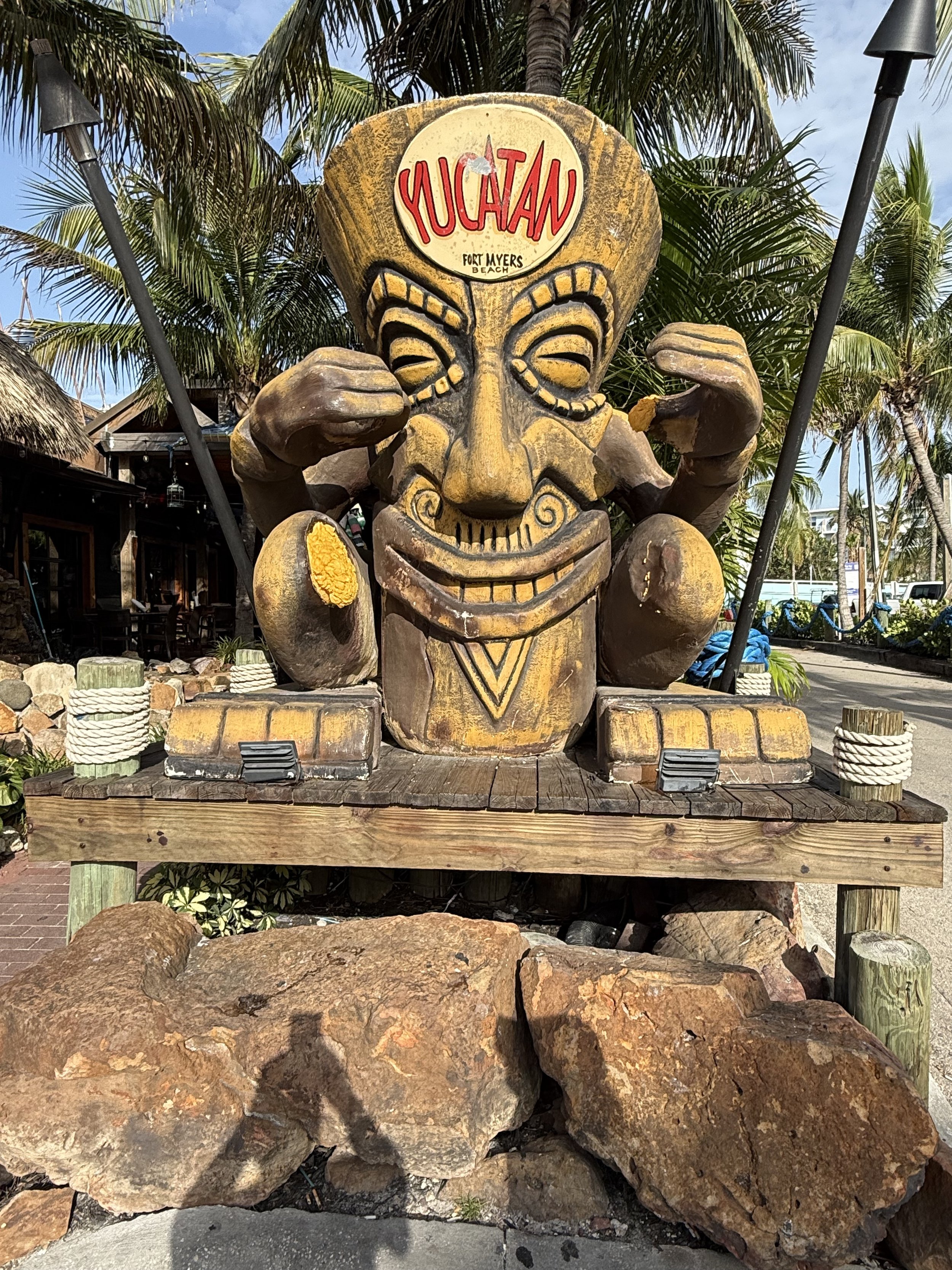 Yucatan Beach Stand Tiki Bar &amp; Grill, Fort Myers Beach, FL.
