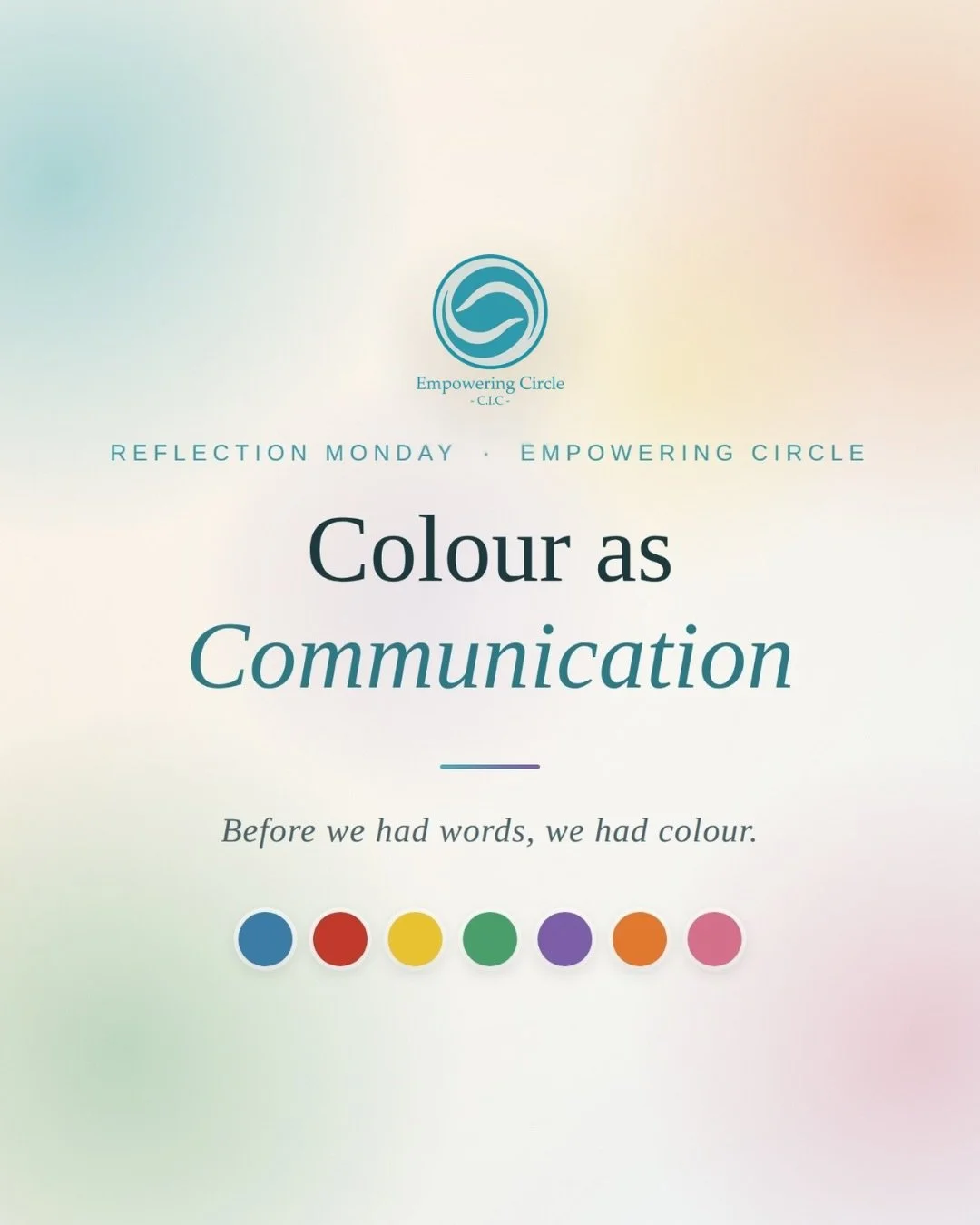 🎨 Before we had words, we had colour.

Sometimes the colours we are drawn to can say more than we realise. They can reflect our emotions, our energy, our memories, or simply what we need in that moment.

In intuitive art, there is no right or wrong 