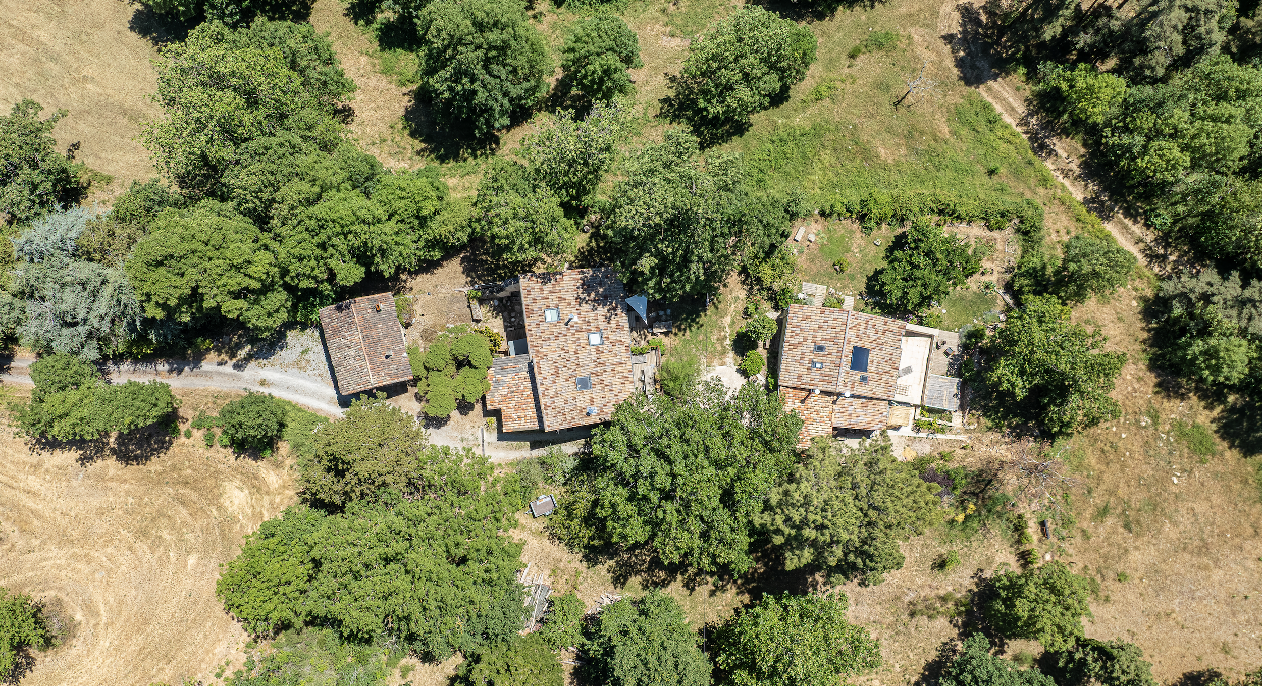 Three buildings with three fully renovated independent homes in the Ardèche, France for sale