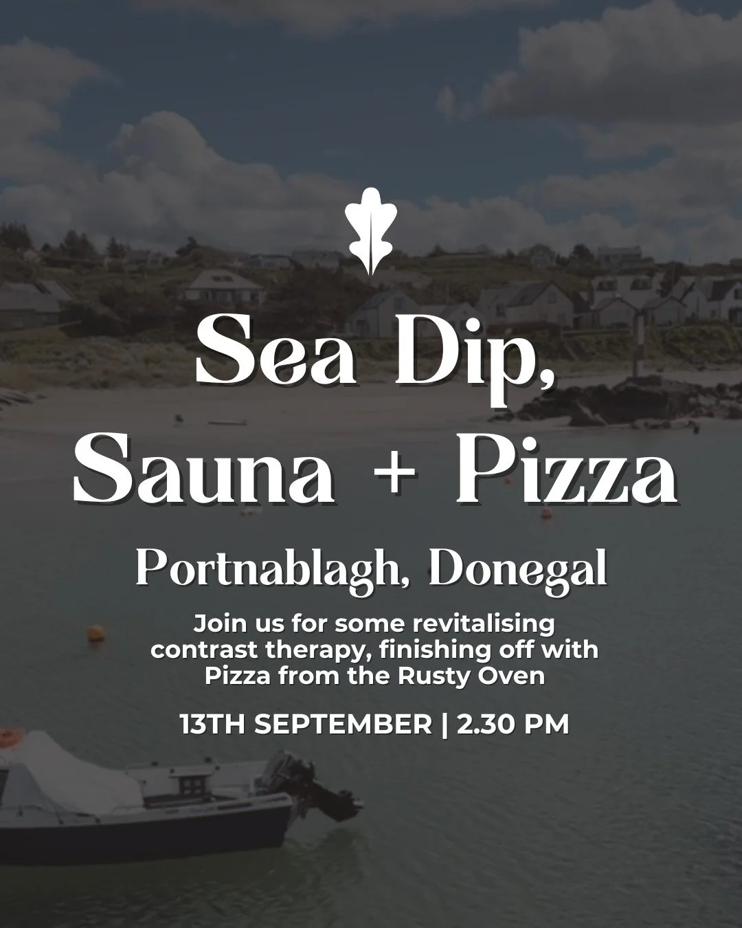 We&rsquo;re back in Dunfanaghy for another dreamy afternoon of sea swims, sauna &amp; pizza 🌊🔥🍕

✨ Exclusive @cocoon_sauna_donegal session
✨ Dips at Portnablagh Pier
✨ Pizza after at @therustyoven 

📅 Sat 13 Sept | 2.30&ndash;6pm
🎟️ &pound;15 me