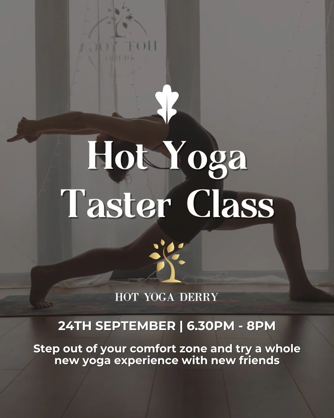 Ready to turn up the heat? 🔥🧘&zwj;♀️

Join us for a special Hot Yoga taster with @hotyogaderry &ndash; the perfect chance to stretch, sweat &amp; reset in a supportive space.

📅 Wed 24 Sept | 6.30&ndash;8pm
📍 Hot Yoga Derry, Springtown
🎟️ &pound