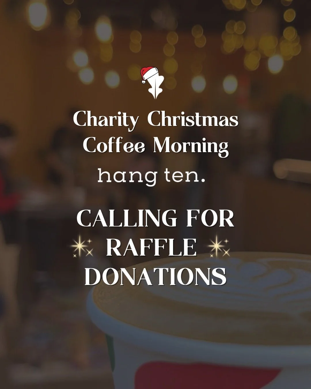 🎁 Calling All Local Businesses! 🎄

Are you a business who...

✨ Wants to make Christmas a little brighter for those who need it most in our community?

🎟️ Has a product, gift card, or service you could donate to our Charity Raffle?

☕ Can drop you