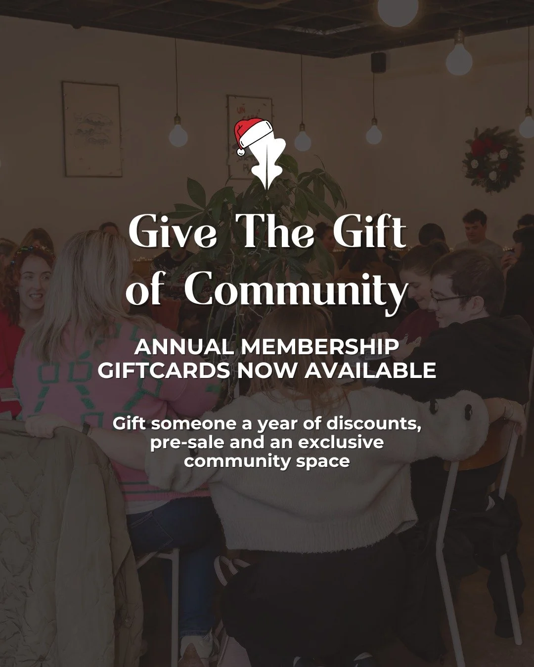 Need a last-minute Christmas gift? 🎄

Give something that actually means something.

We&rsquo;ve just released Derry Meet Up Membership Gift Cards,  the perfect gift of connection, community, and joy 💛

✨ This is perfect for:
&bull; Someone who&rsq