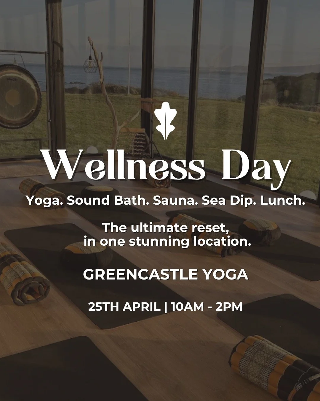 Are you ready for the ultimate reset?

We're heading to Greencastle, Co. Donegal for a half-day of wellness, rest, and real connection at the beautiful Greencastle Yoga, a shoreline studio set in private grounds with a private beach and sea views tha