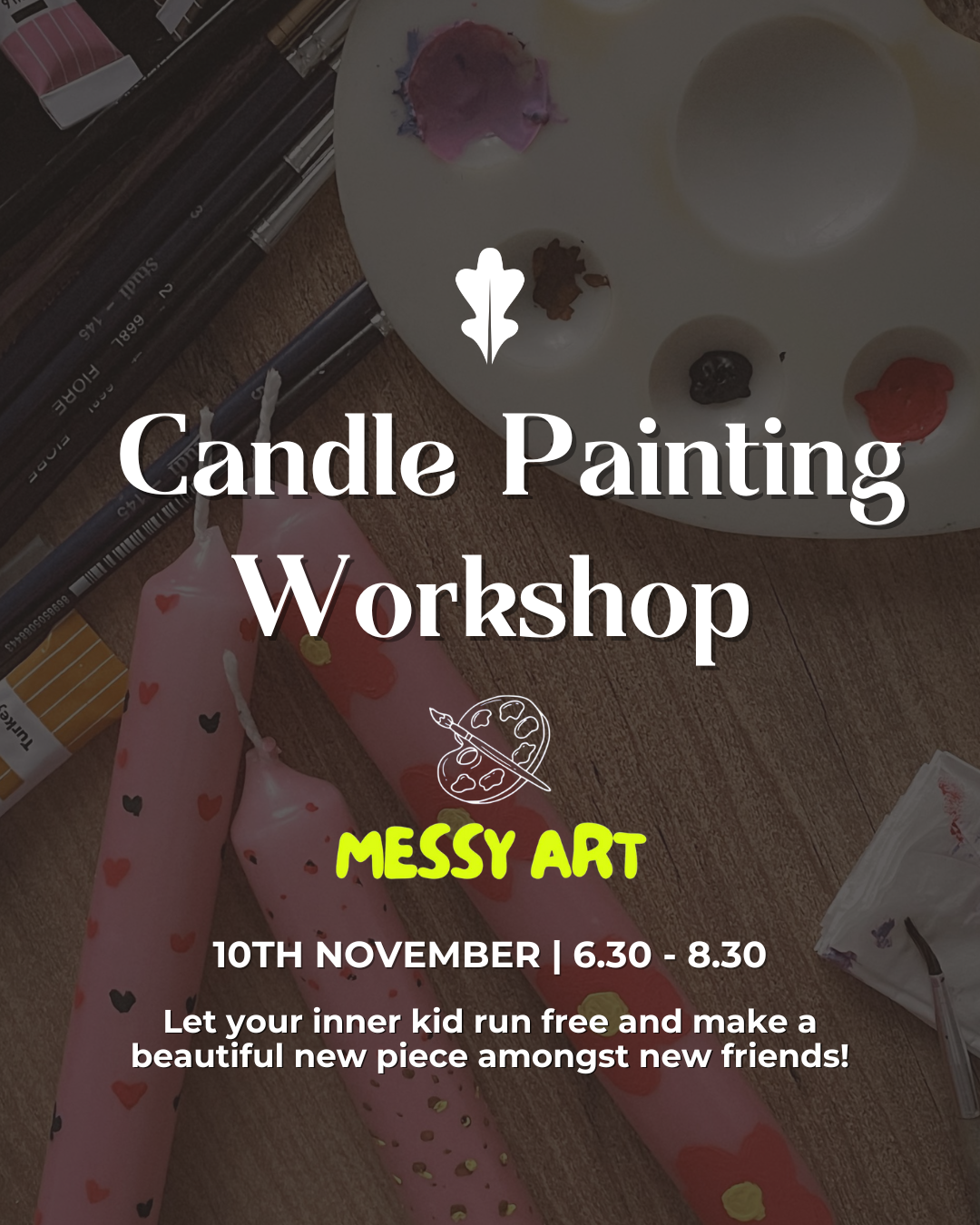 Festive Candle Painting Workshop