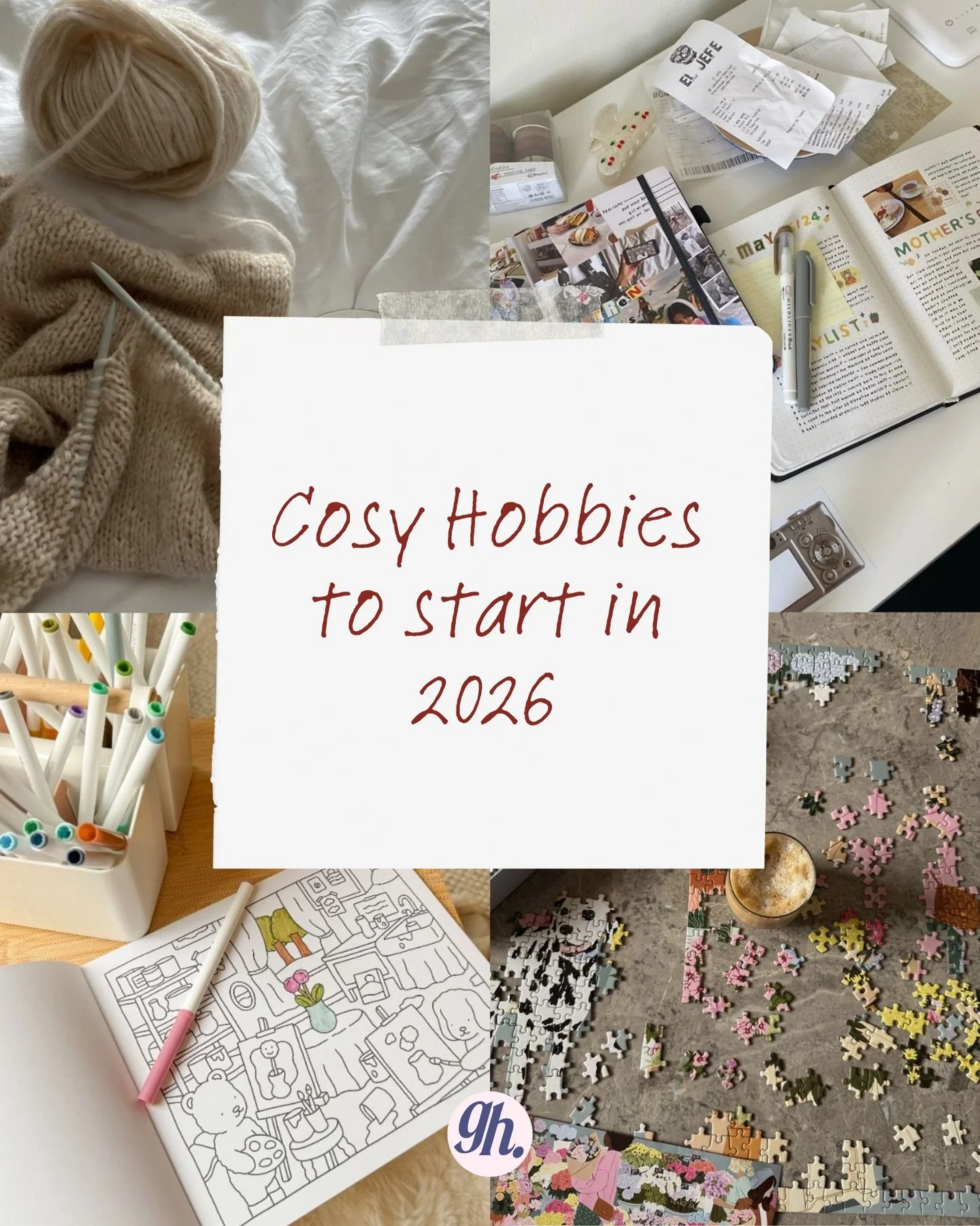 some suggestions for cosy hobbies to start in 2026 !!

this year we&rsquo;re all about romanticising the little things and enjoying nights in off our phones 🎀✨🌟