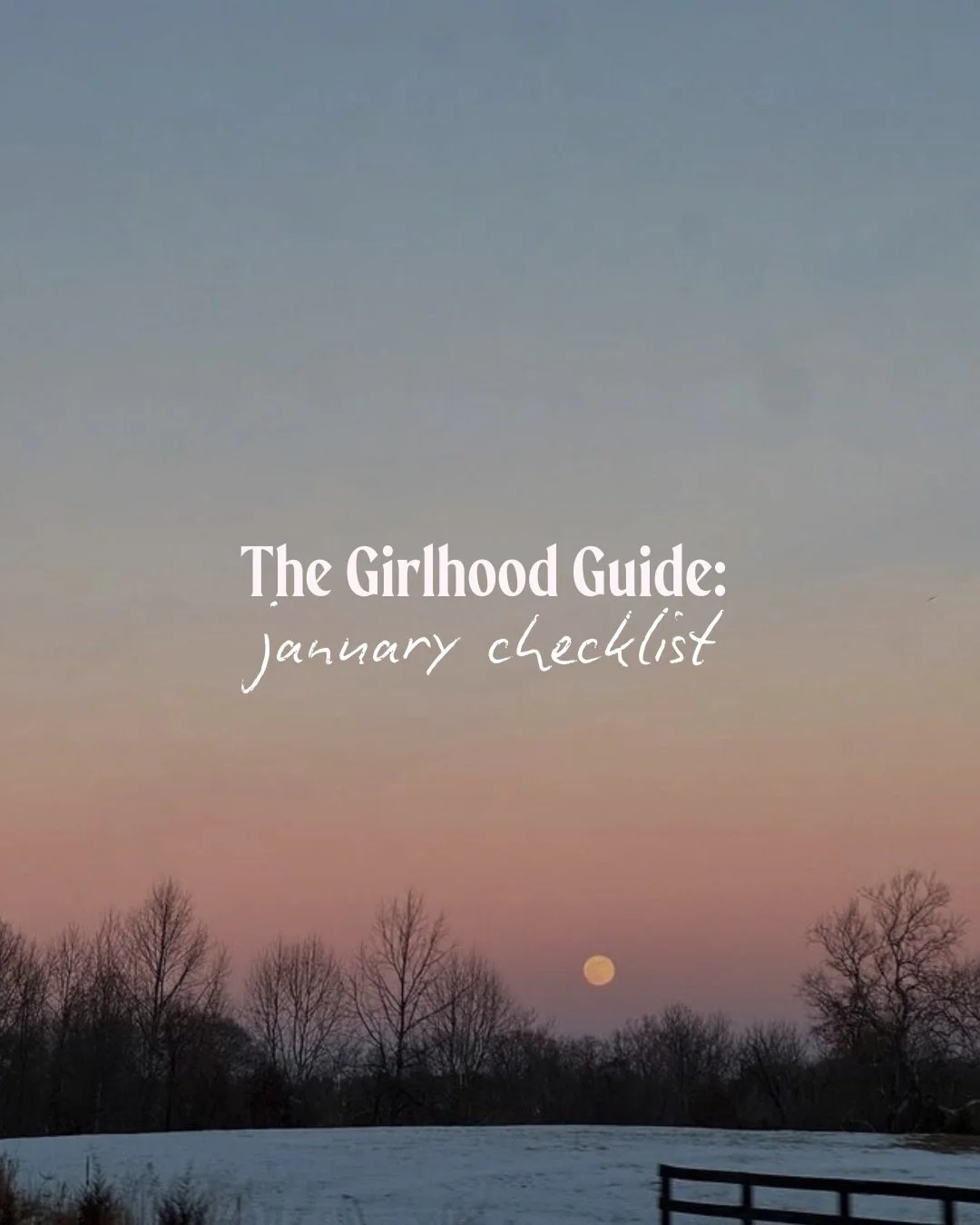 we know january can feel like a long month ❄️ and so we wanted to share a checklist of activities you can do throughout the month to help lean into the season more and keep you busy 🤍

keep going, you&rsquo;ve got this ⭐️