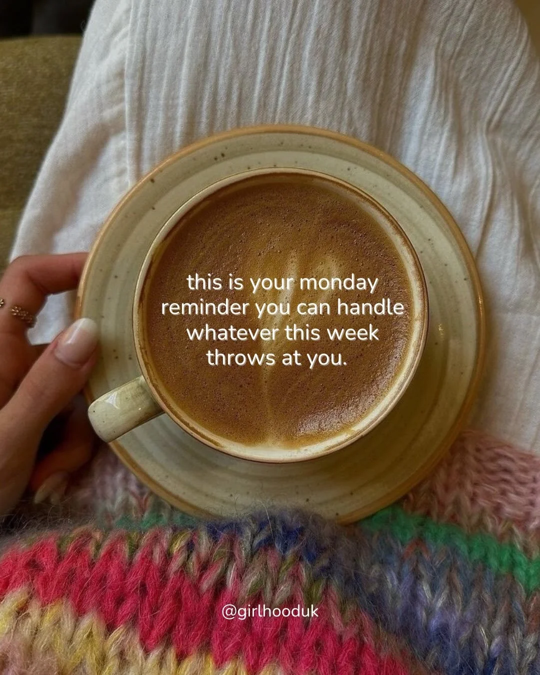 happy monday 🤍 this is your public service reminder that you can handle whatever this week throws at you - and a positive mindset can go a long way💌 

you&rsquo;ve got this!⭐️ let&rsquo;s have the best week! xx