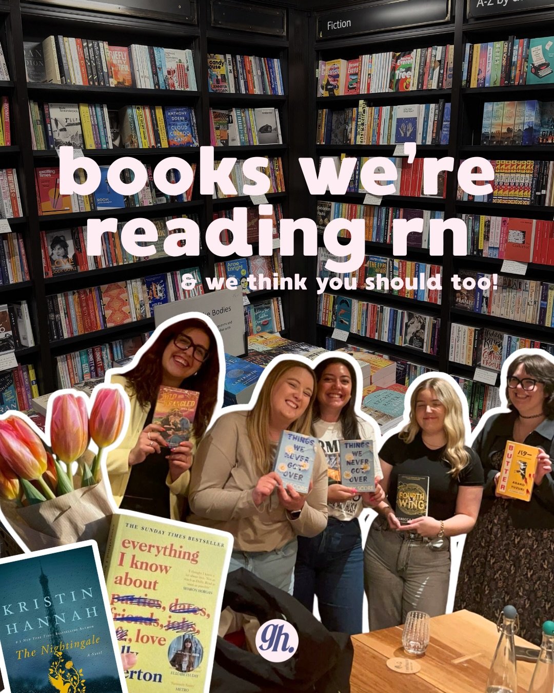 books we're reading (&amp; loving!) rn 🌟📚🫶

what are you currently reading?! we're always looking for a new book! 💗📖