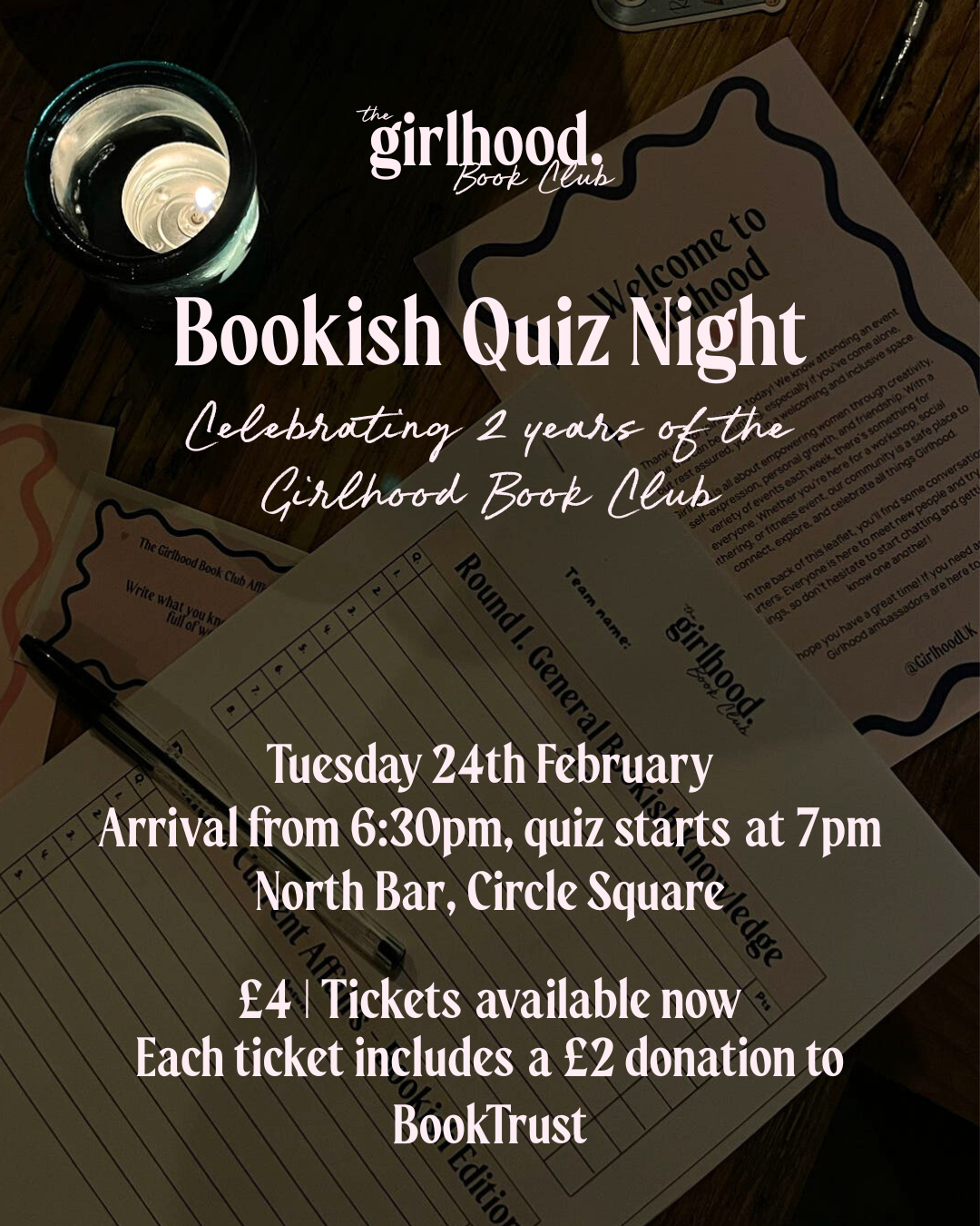 Book Club 2nd Birthday Quiz Night