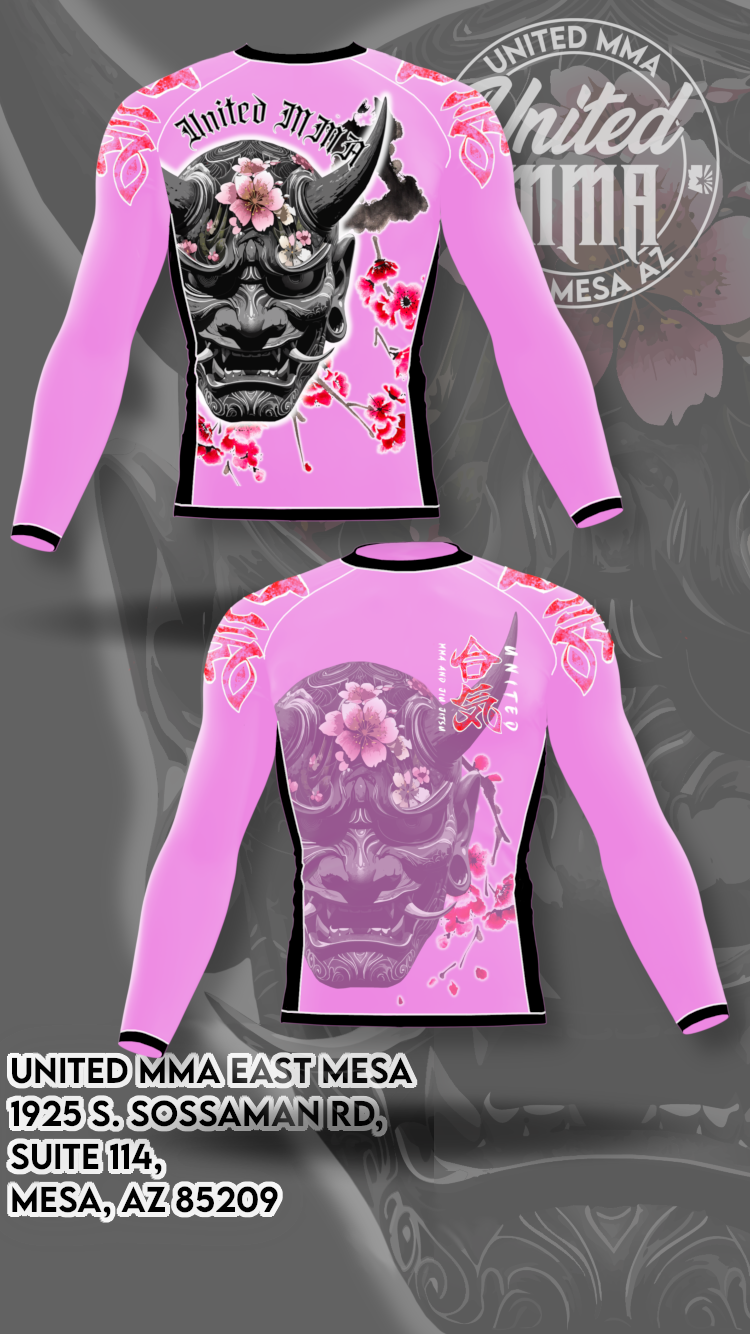 United MMA Uni Mask Long Sleeve Rash Guard (Pre-Order)