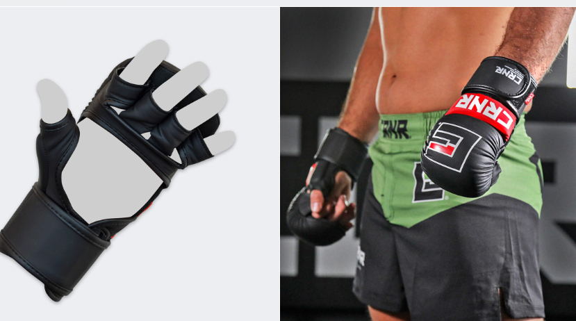 CRNR MMA Sparring Gloves (Green, White, Black) — United MMA East Mesa