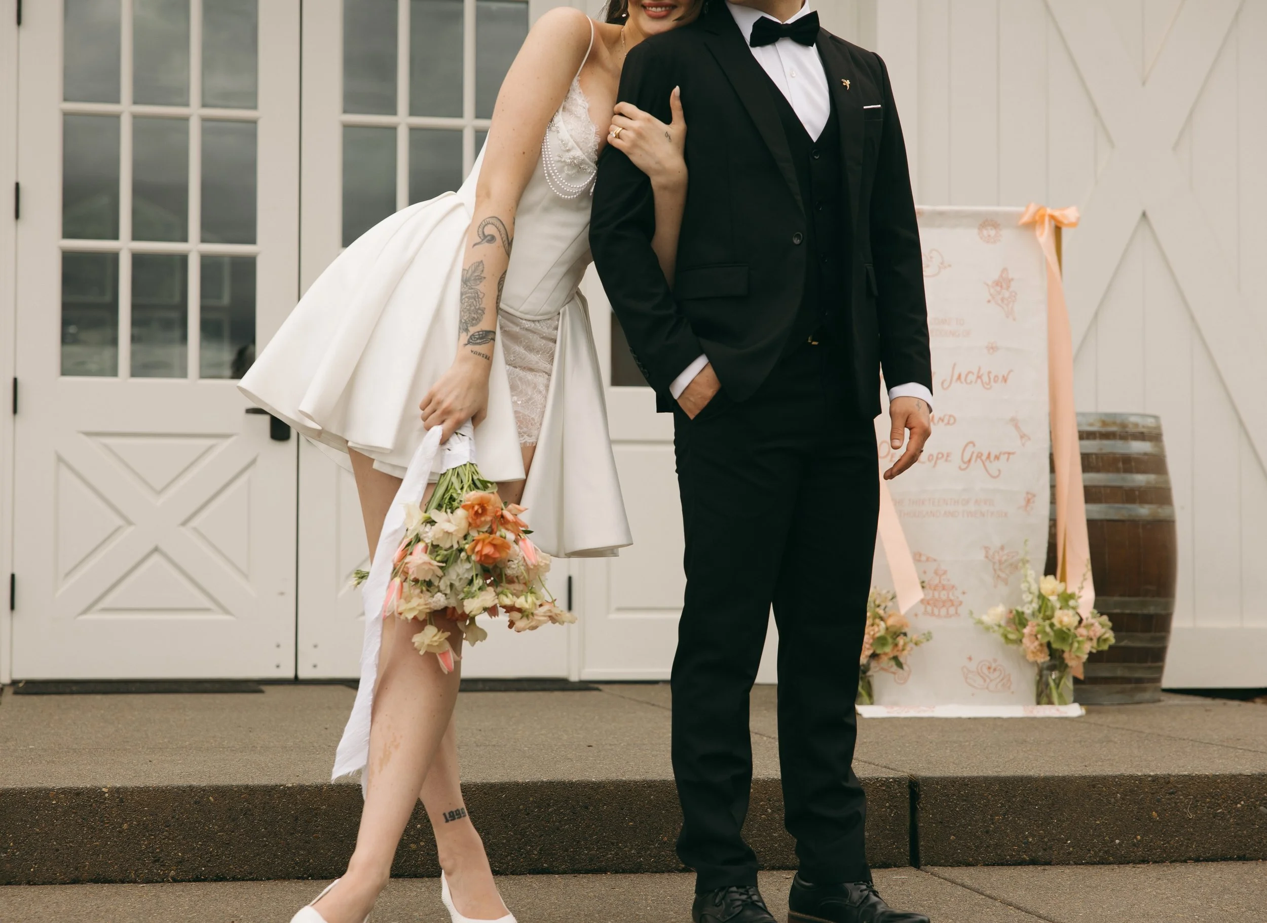 A Peach Reverie Wedding at The Farm on Goldenhill