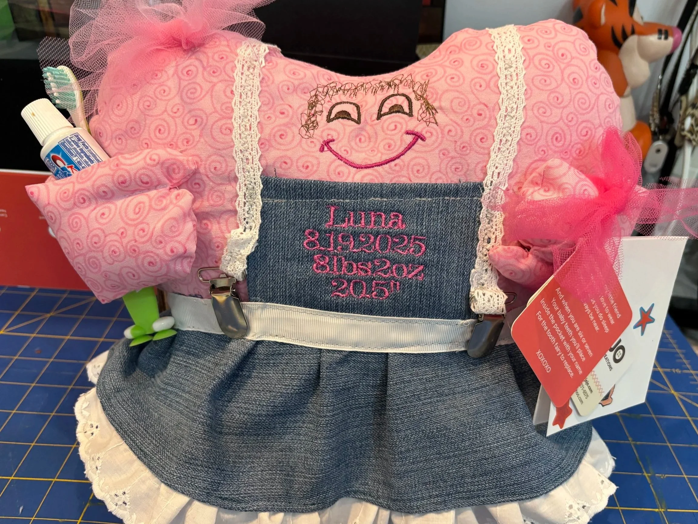  tooth pillow pal in dress
