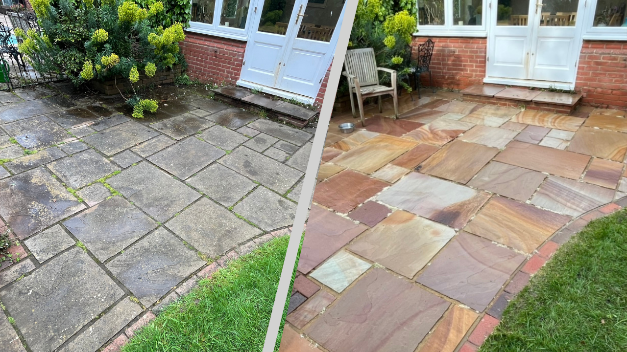 residential pathway patio jet washing services in maidstone