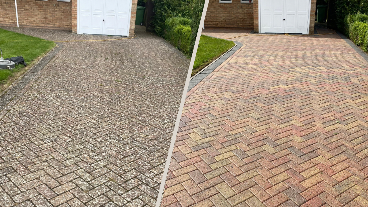 restore driveways with pressure washing and hydro cleaning in kent