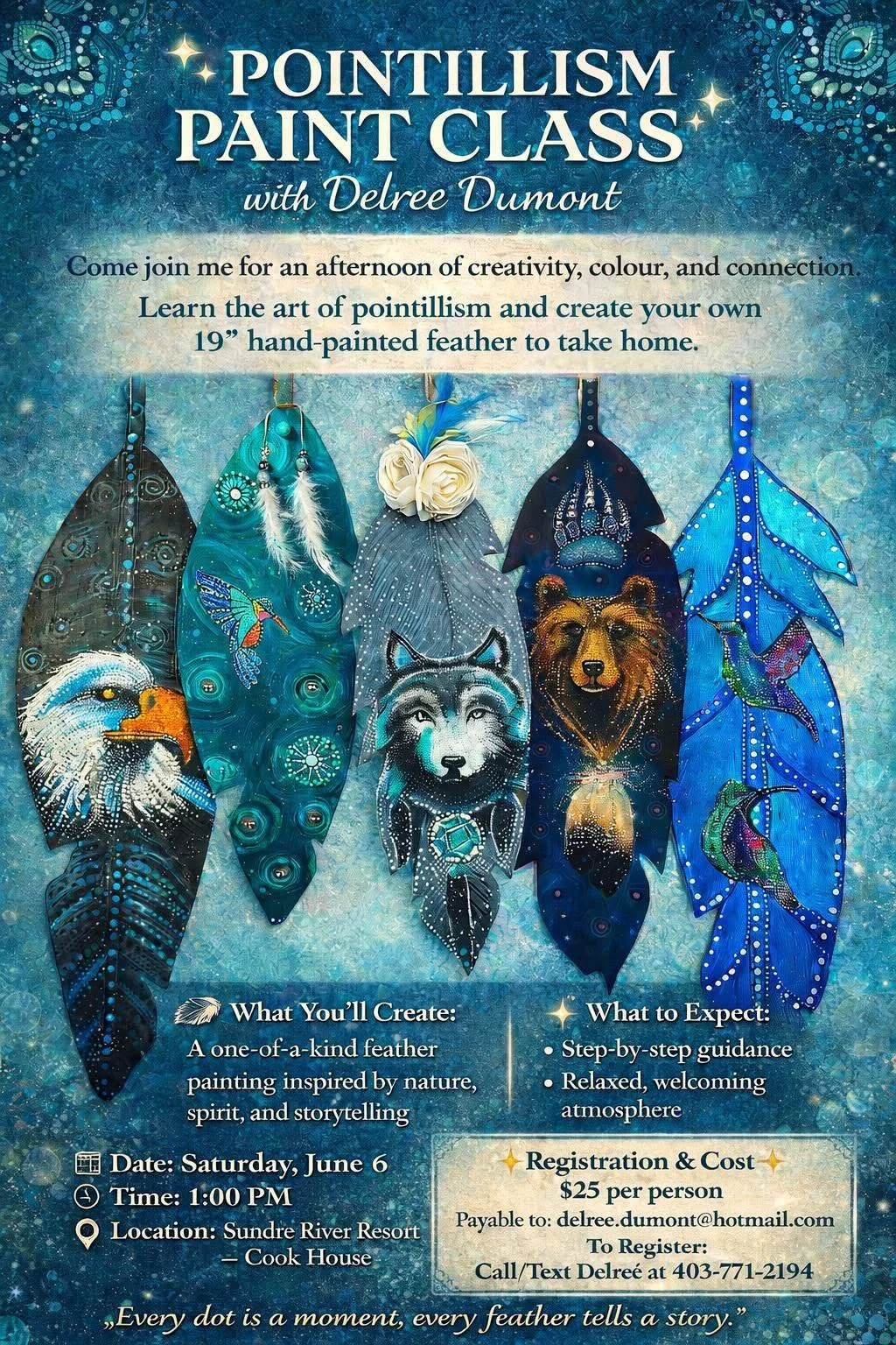 Pointillism Paint Class with Delree Dumont