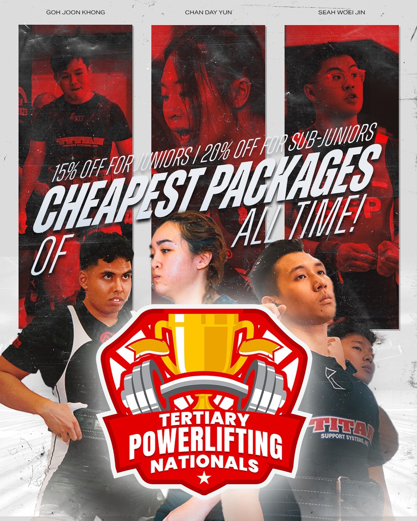 📸 Official Media Partner for Tertiary Powerlifting Nationals 2025 🏆

We&rsquo;re back with our cheapest packages ever, made specially for the junior and sub-junior lifters taking the platform this year.

We&rsquo;re giving back with 
💥 15% off for