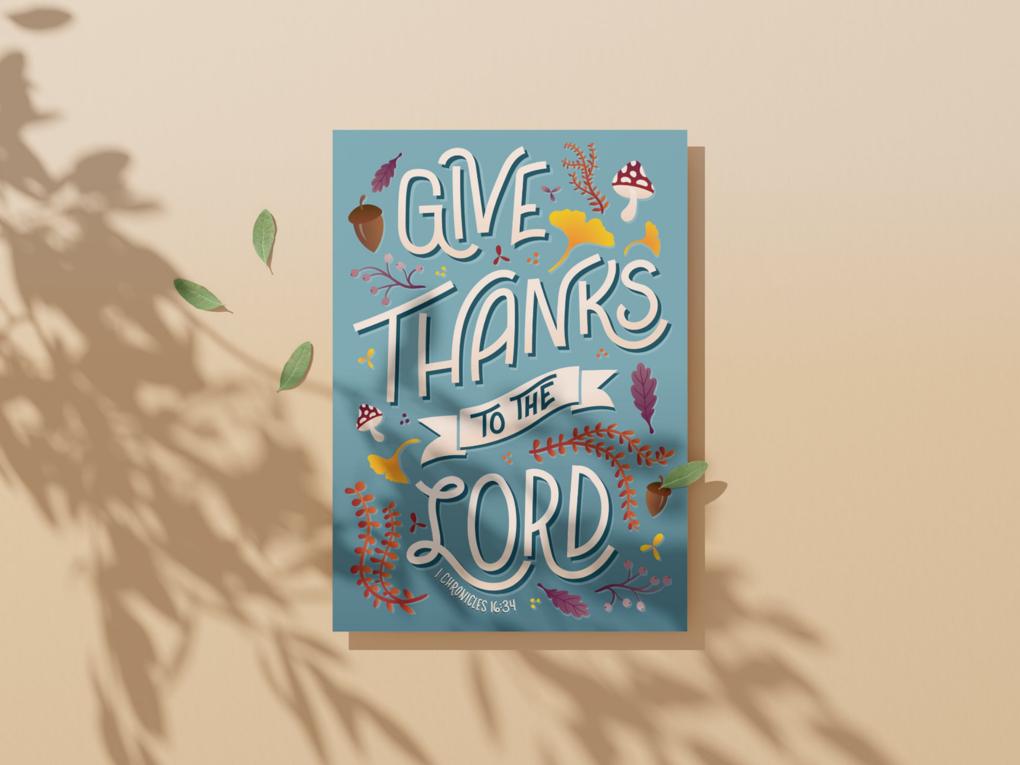 Thanksgiving Postcard Design