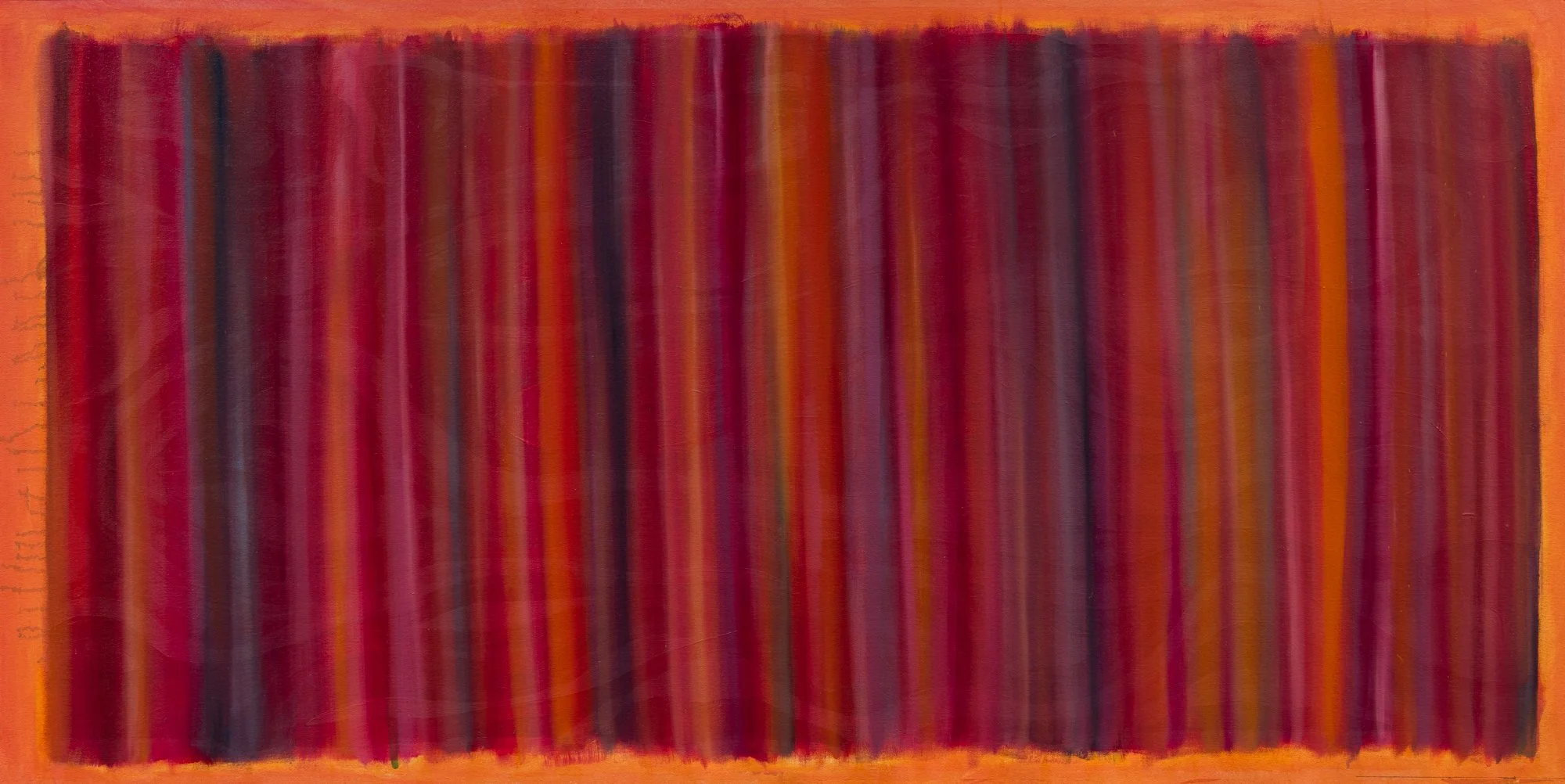"Valentina Luna, oil on canvas, abstract atmospheric painting