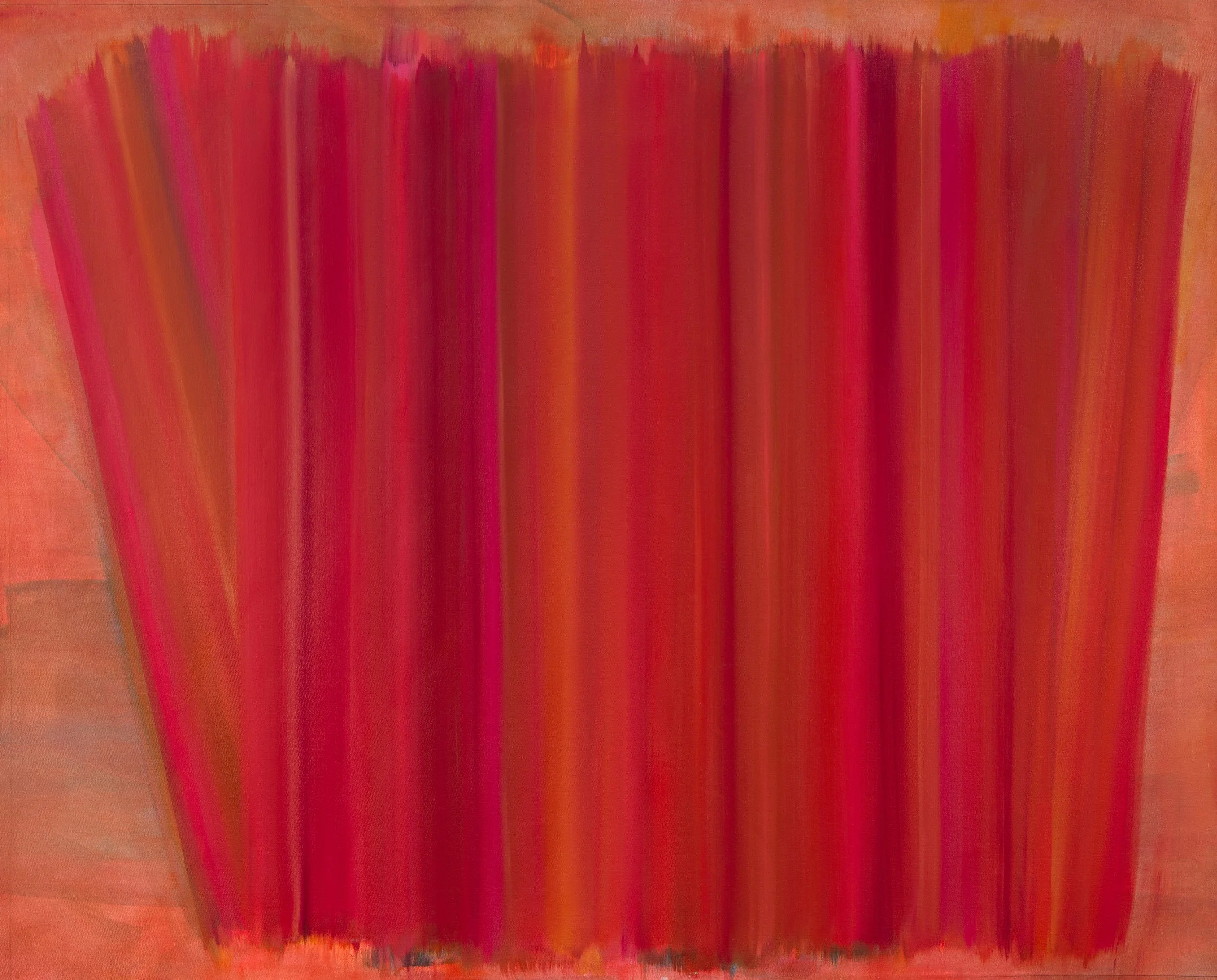"Valentina Luna, oil on canvas, abstract atmospheric painting