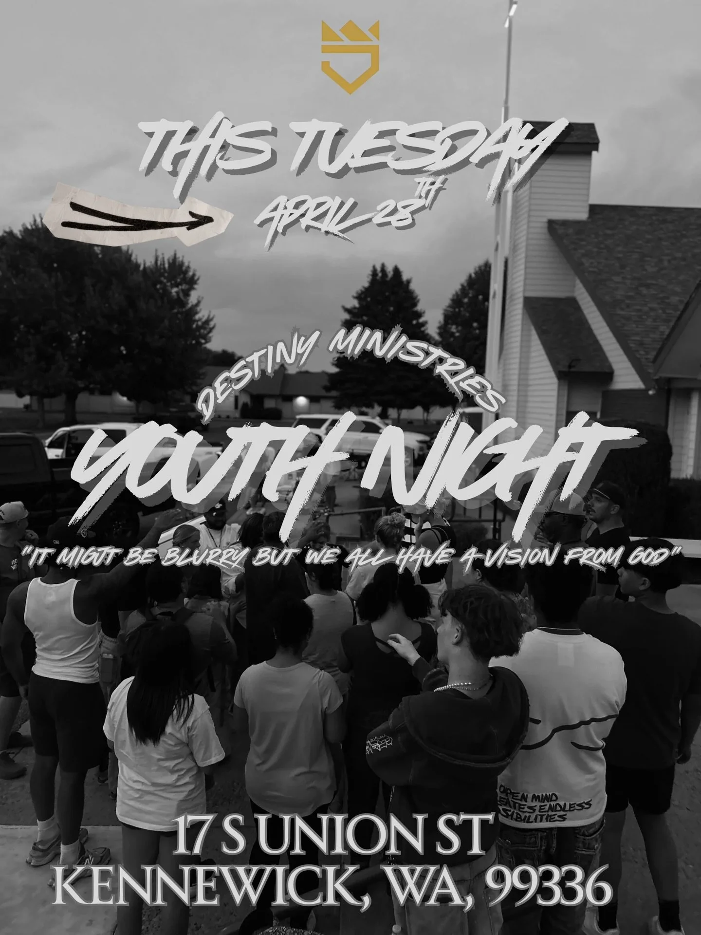 Youth Night!!! 🙌🔥
Community. Fun. Lives being changed ❤️&zwj;🔥
Come for the fun, stay for the transformation

Tuesday @ 7PM
Middle school &ndash; college 🤍
