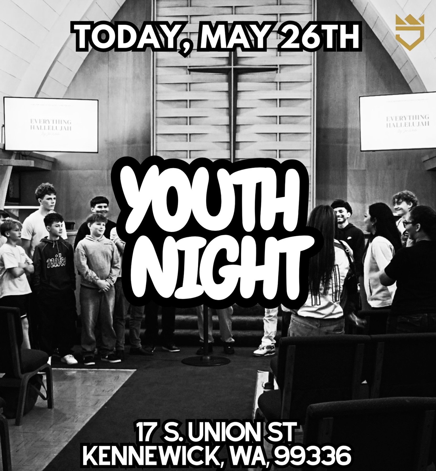Tonight at 7pm
Come hang with us, worship, laugh, and grow together. No matter where you&rsquo;re at, there&rsquo;s a place for you here. Bring a friend and come expectant 🔥