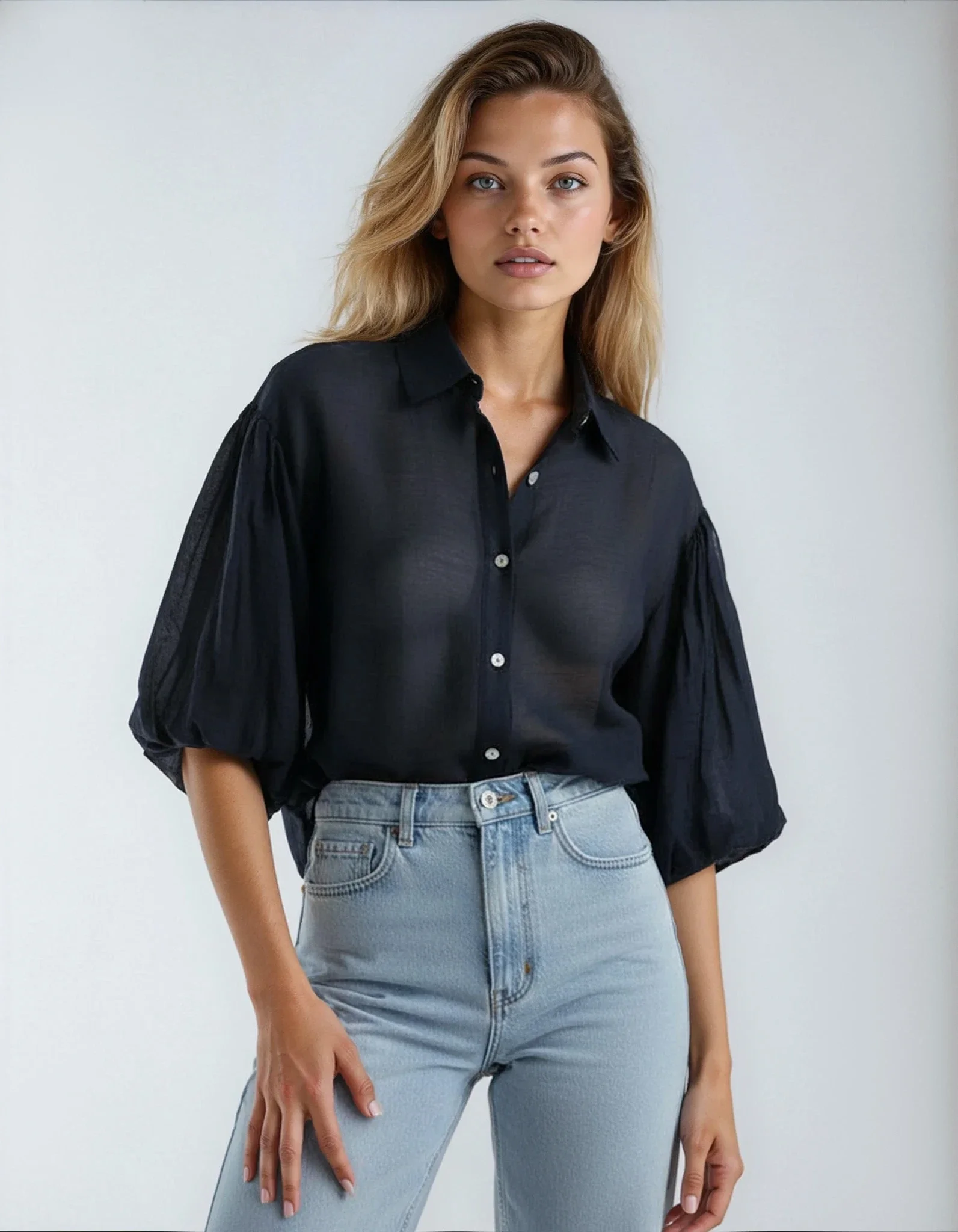 AIR Bluse leicht, luftig, angezogen & raus