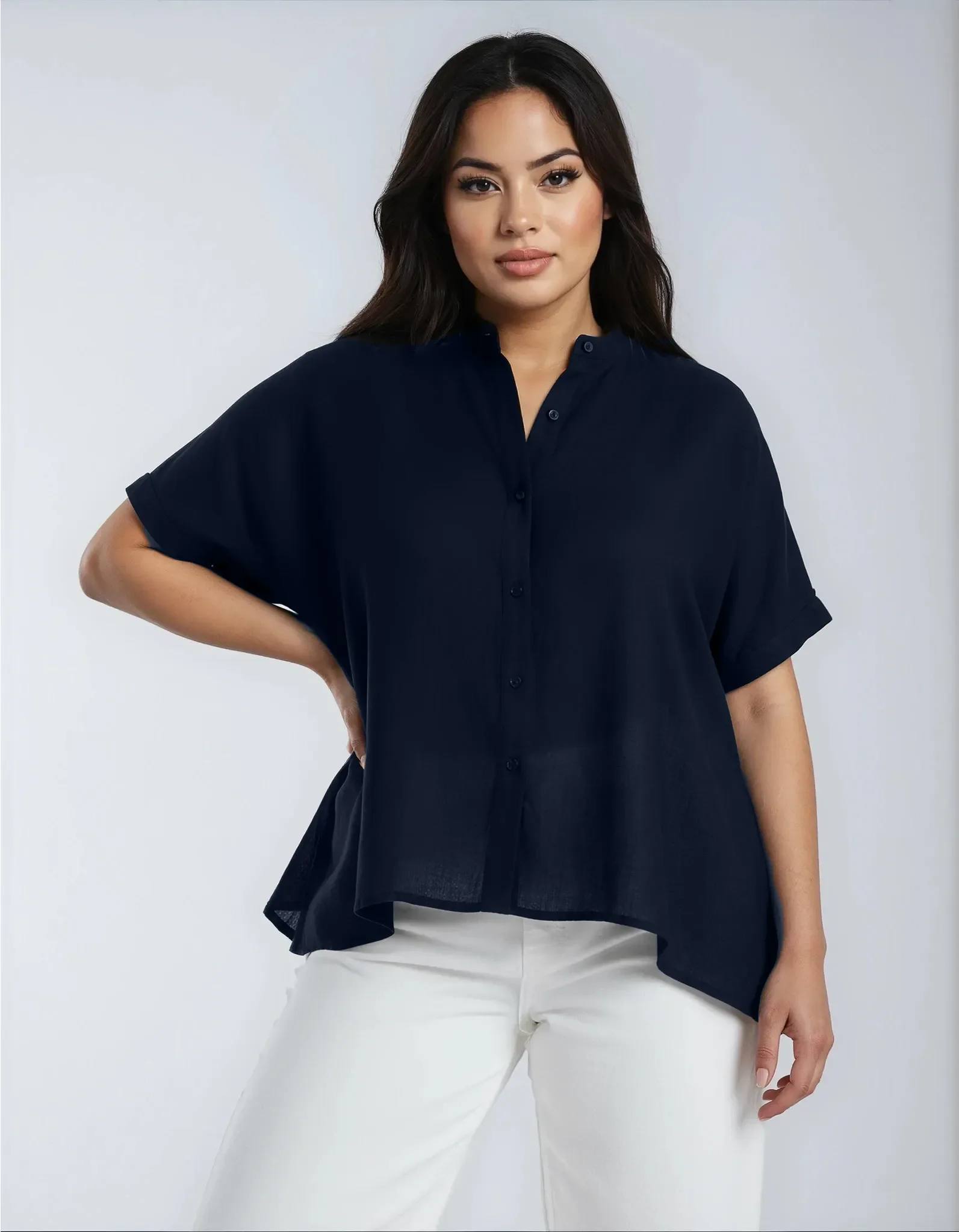 MAYA Bluse oversized, luftig