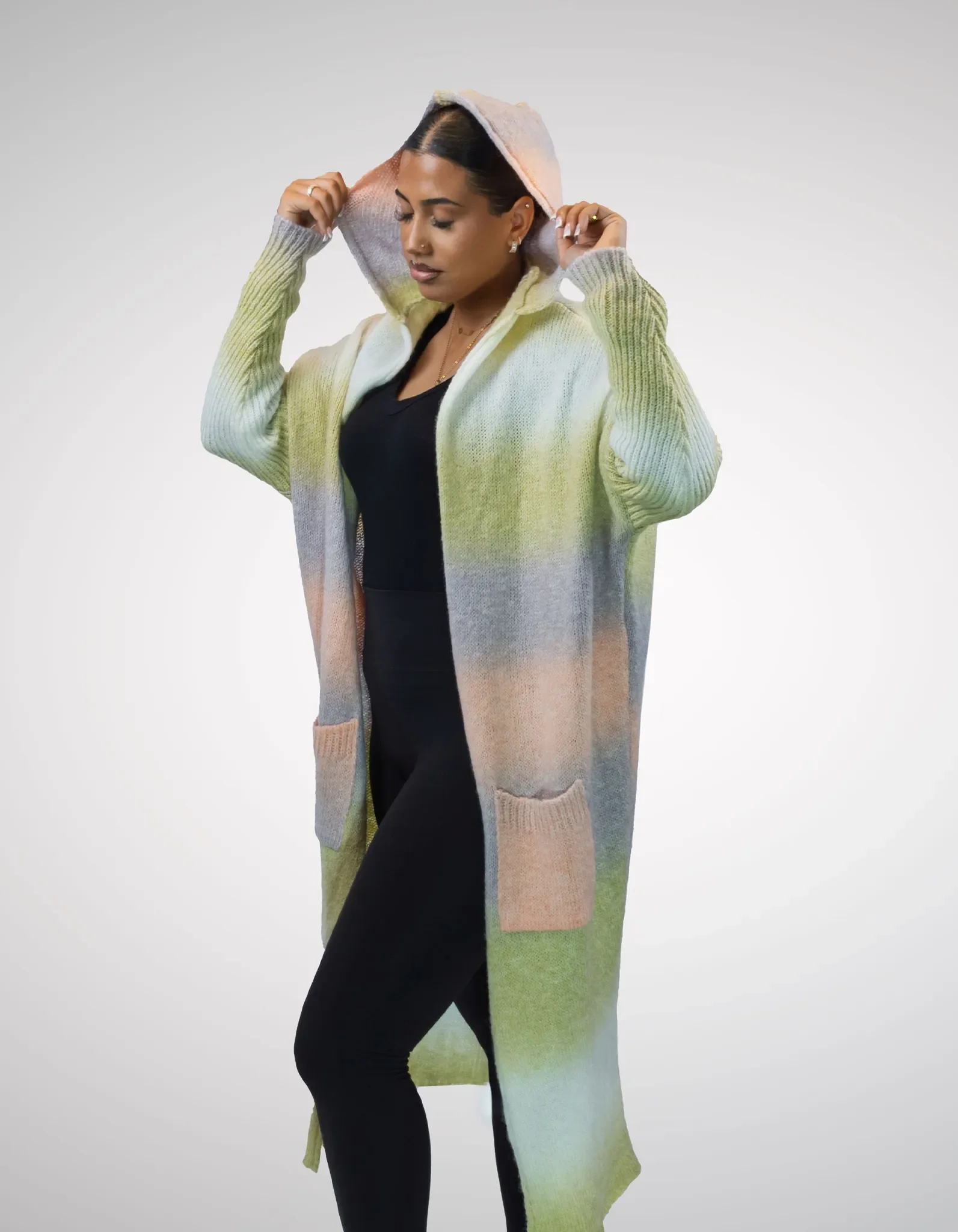 LENI Cardigan im Minfarben-Mix