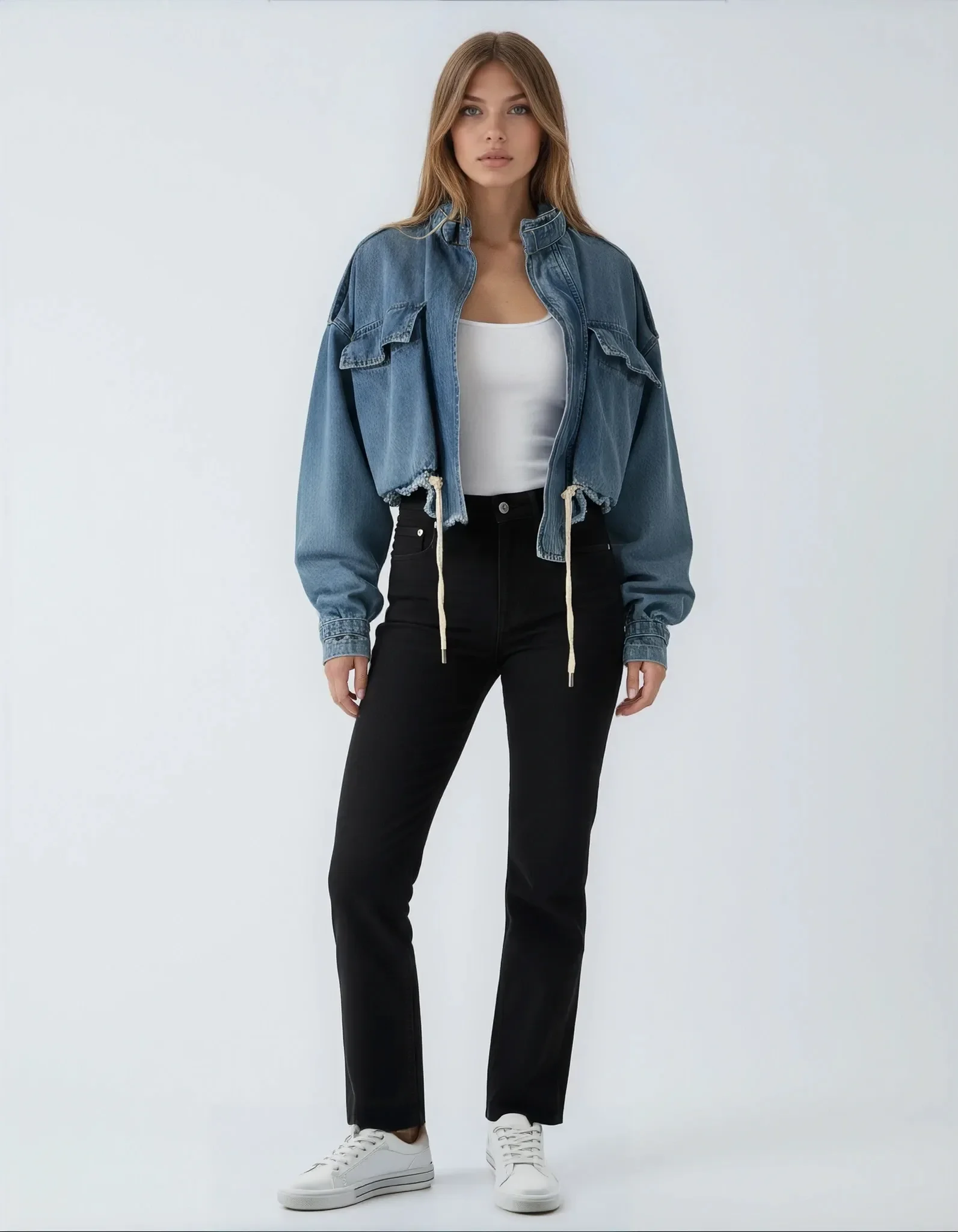 COOL BE  Oversized Jeansjacke – cropped & cool