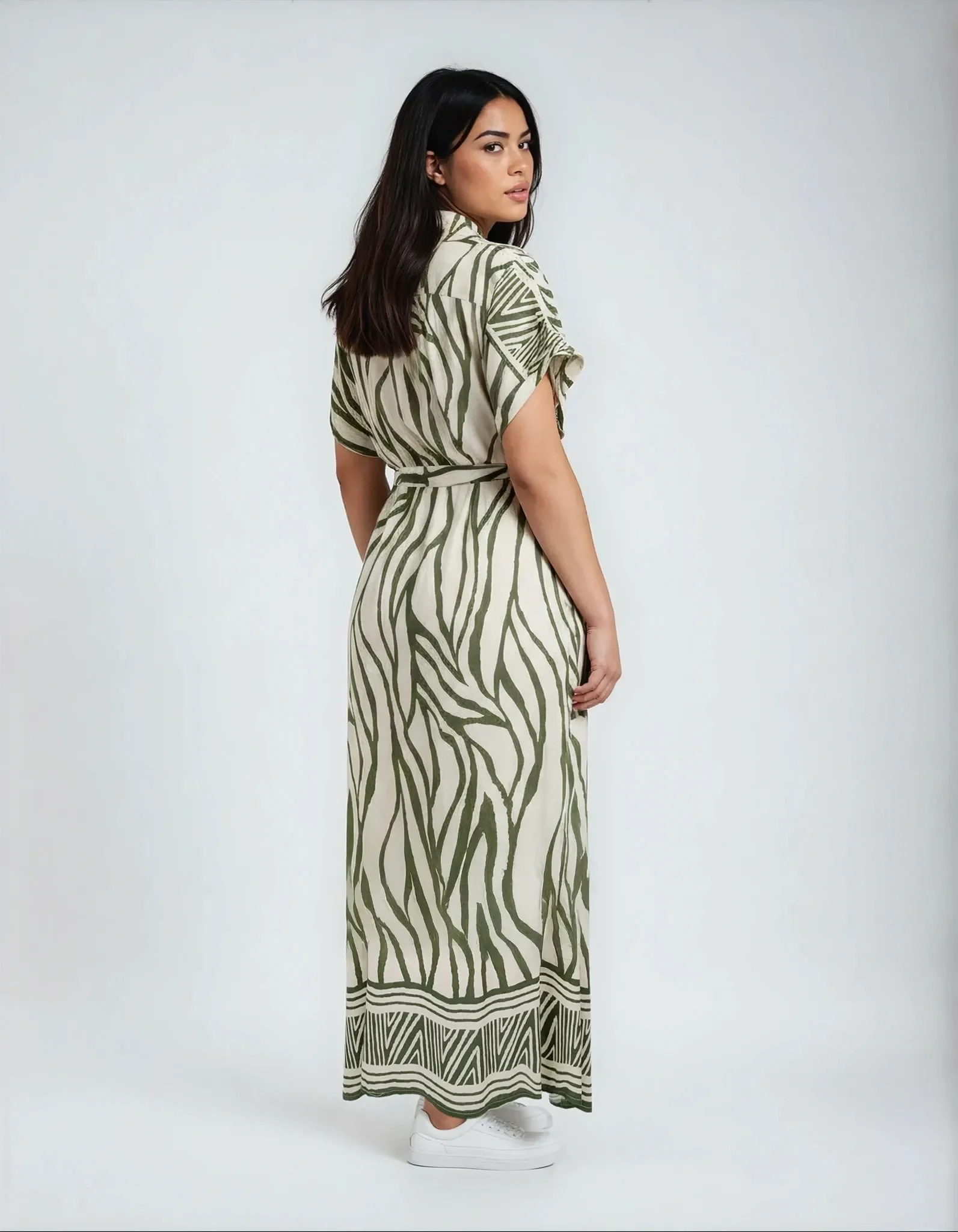 ZERO Maxikleid mit Zebra Print