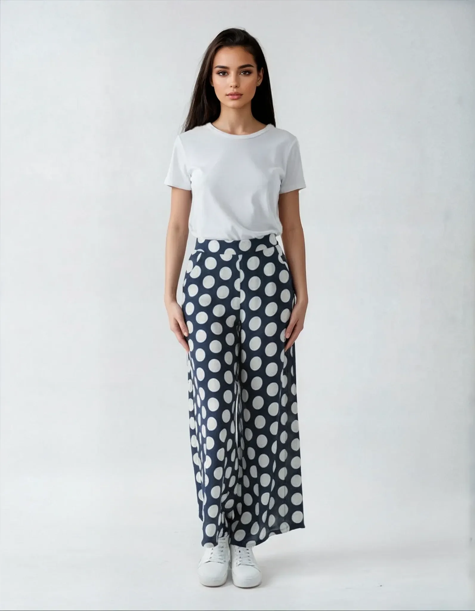 POLKA Weite Hose mit Polka-Dots