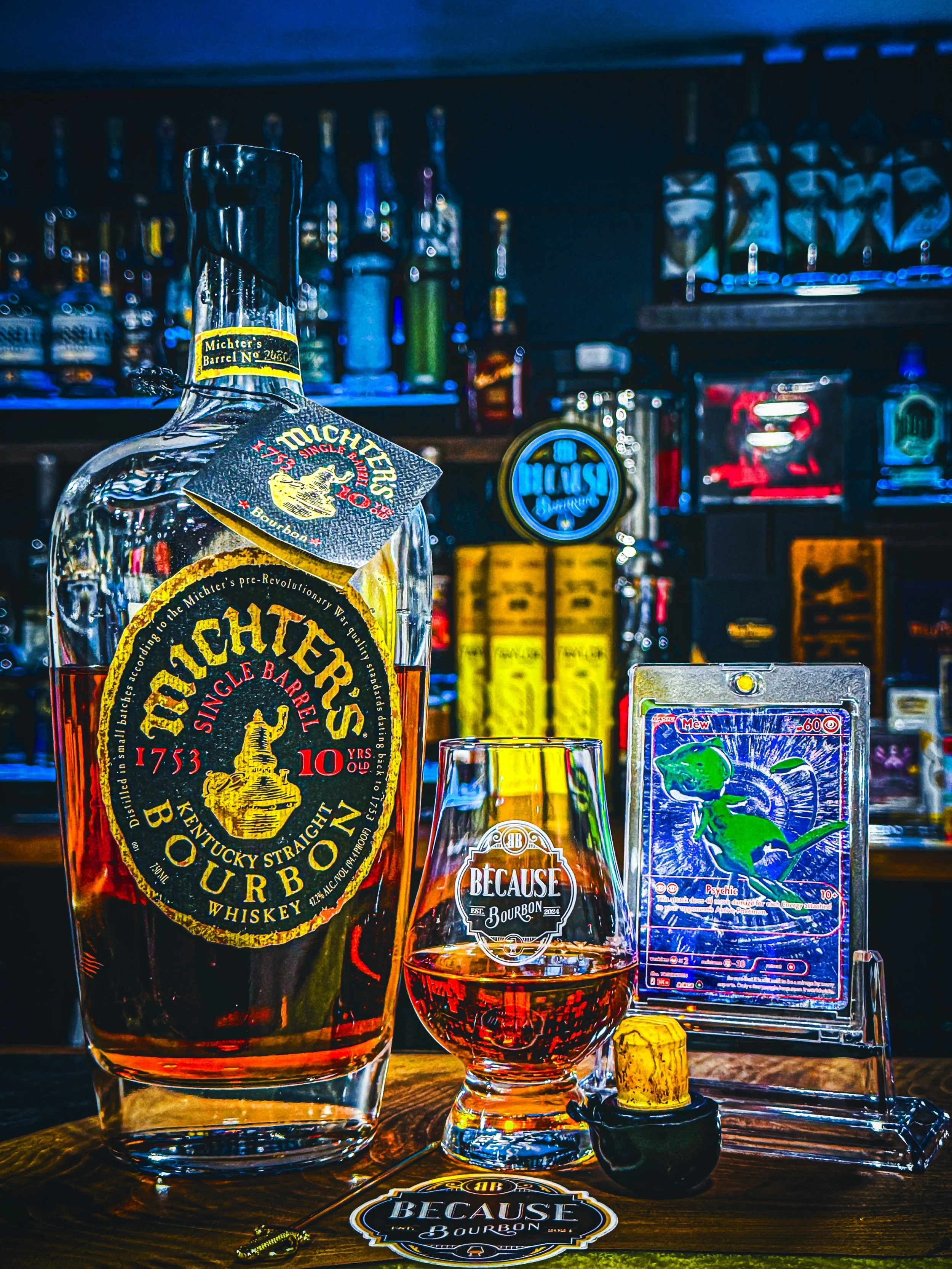 Ⓜ️🥃 A MEW DAY 🥃Ⓜ️ @pokemon @michterswhiskey  What more can I say&hellip; 🎶 Flexicution - Logic 

WELP, it&rsquo;s MONDAY again&hellip; soooo setting it off right with the Michter&rsquo;s 10 yr Bourbon 2024&hellip; and a Pok&eacute;mon RGB MEW, &ls