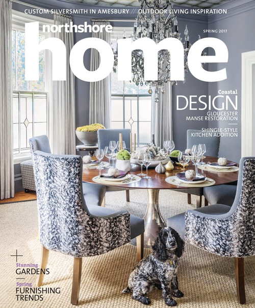North Shore Home Spring 2017 feature of the Boxford Classic renovation by SACRIS Interior Architecture & Design — full service interior design in the Merrimack Valley, Massachusetts, Essex County