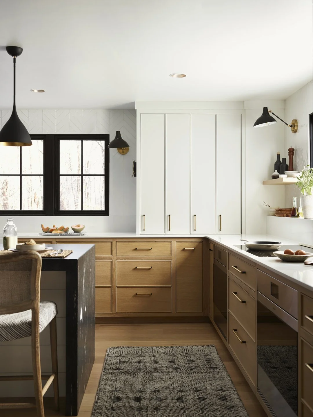 Sacris Design high end custom kitchen cabinetry with appliance garage, serving North Shore MA, New Hampshire Seacoast and Maine