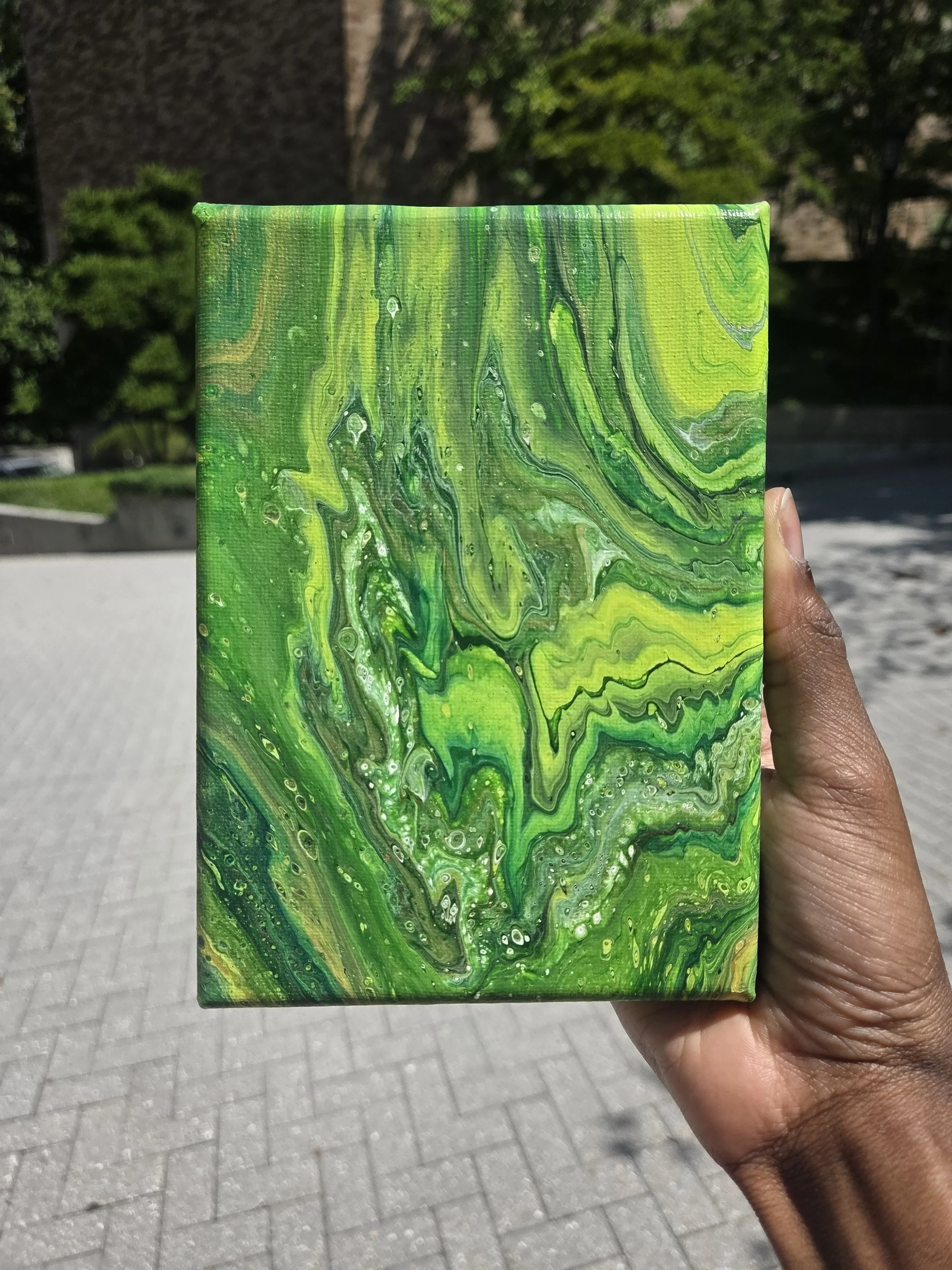 NATURE’S ROYALTY MINI FLUID ART PAINTING 01