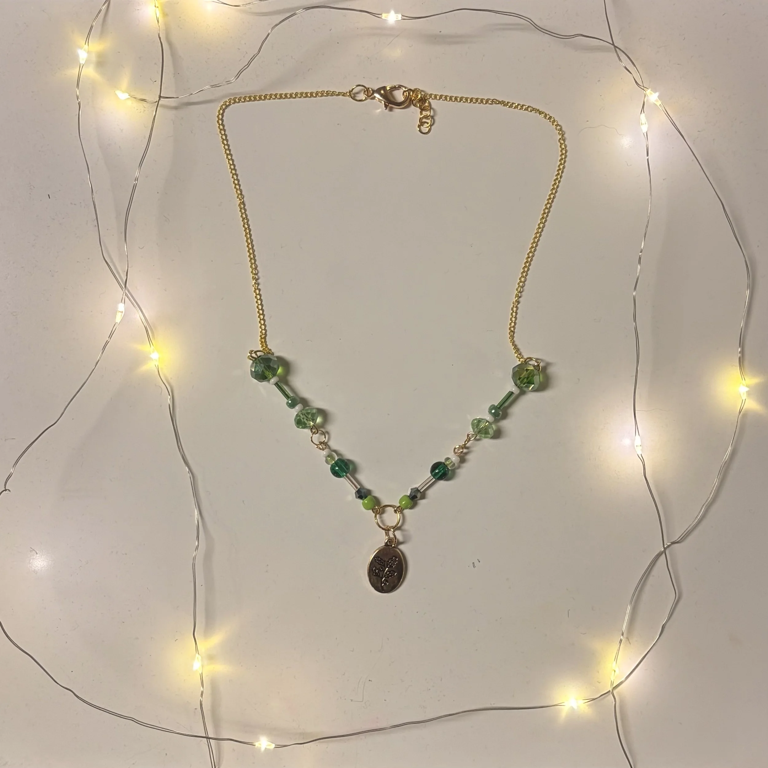 Bloom Necklaces (Gold) (Green).jpeg
