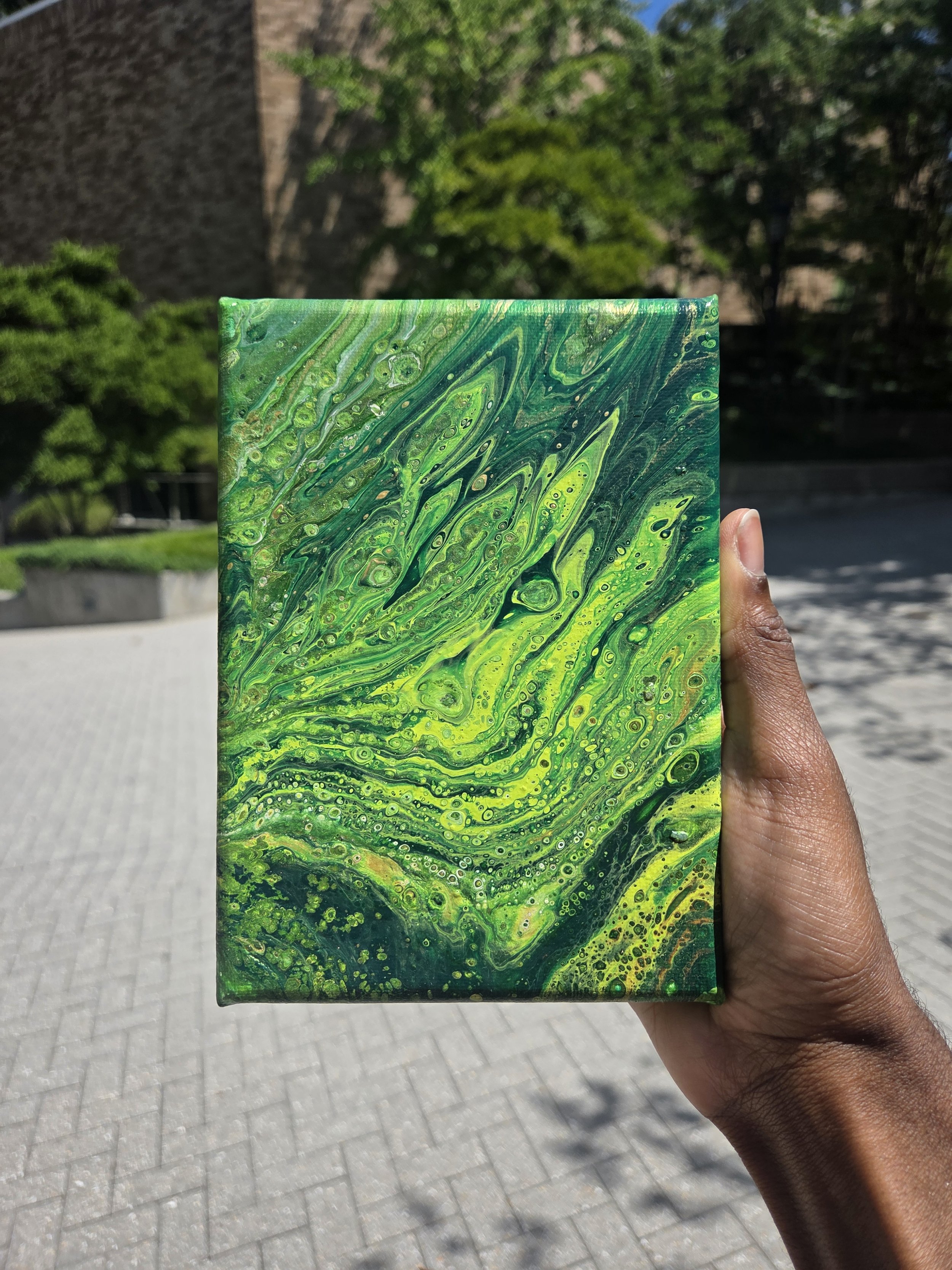 NATURE’S ROYALTY MINI FLUID ART PAINTING 02