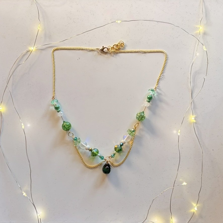 Ladybug Necklace (Green).jpeg