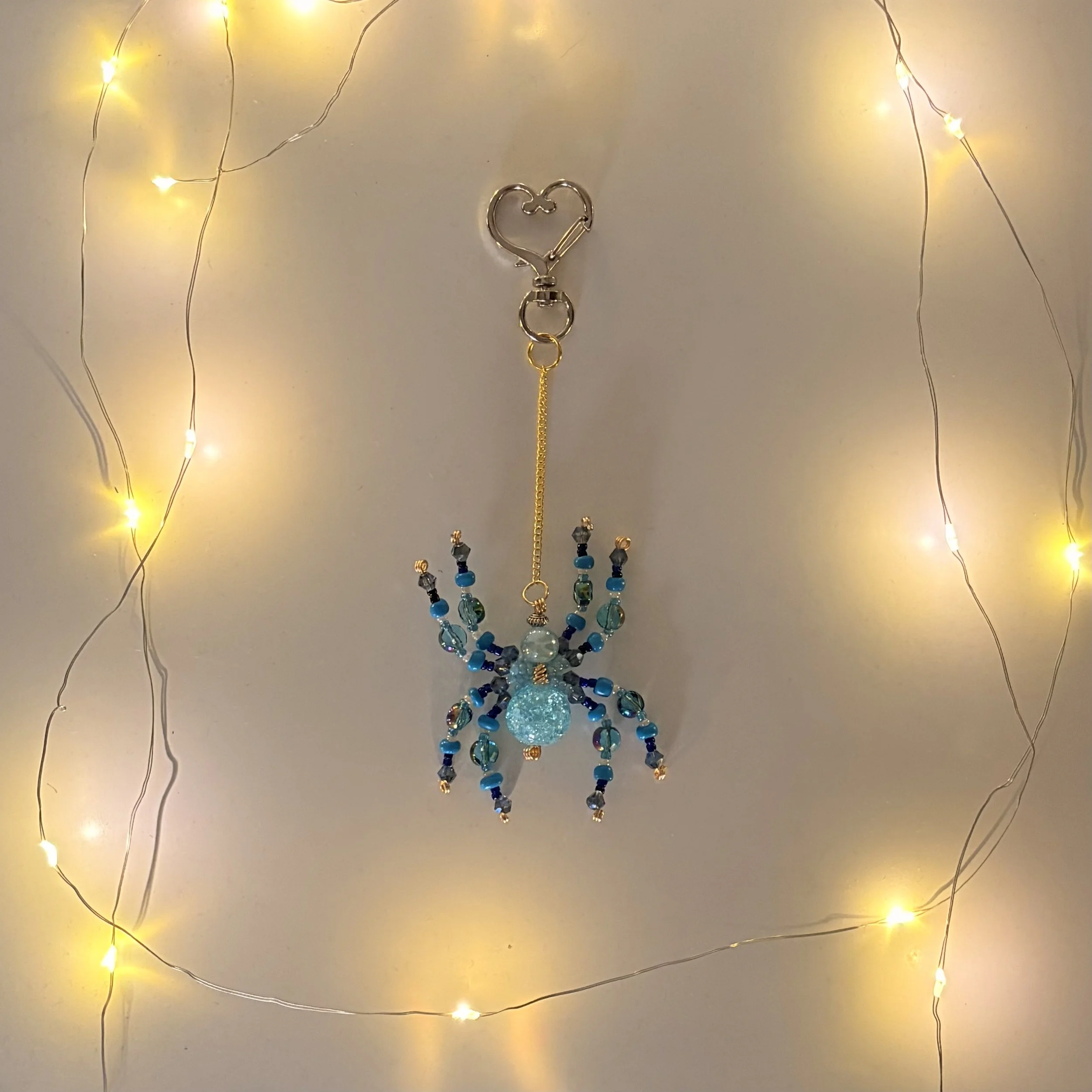 BLUE SPIDER KEYCHAIN