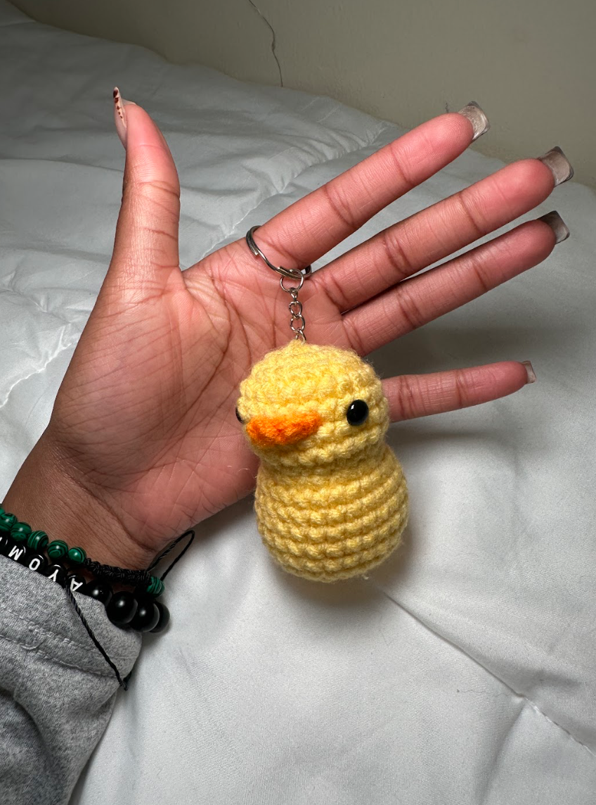 CROCHET DUCK KEYCHAIN